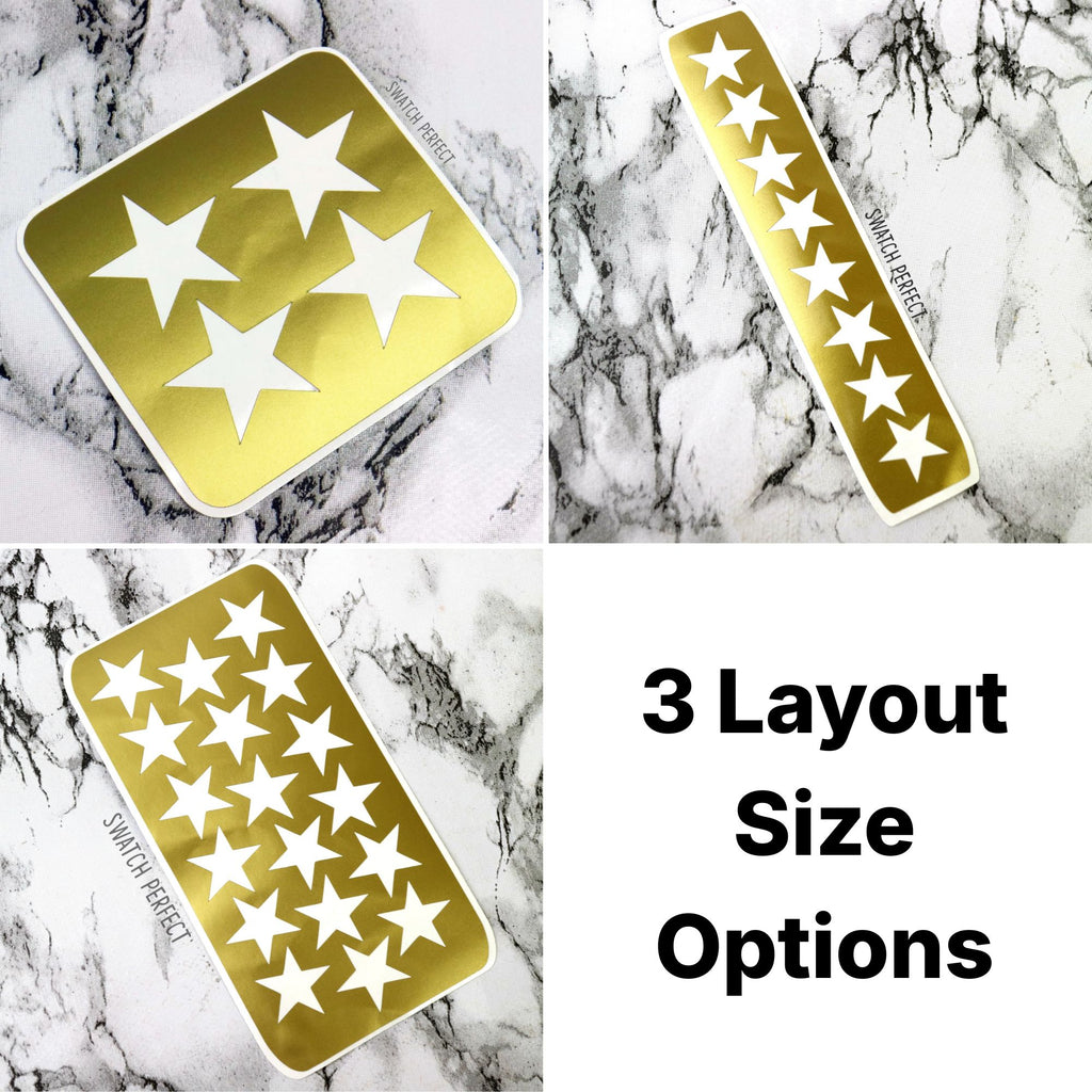 Stars - 8 Pan Stencil Swatch Perfect