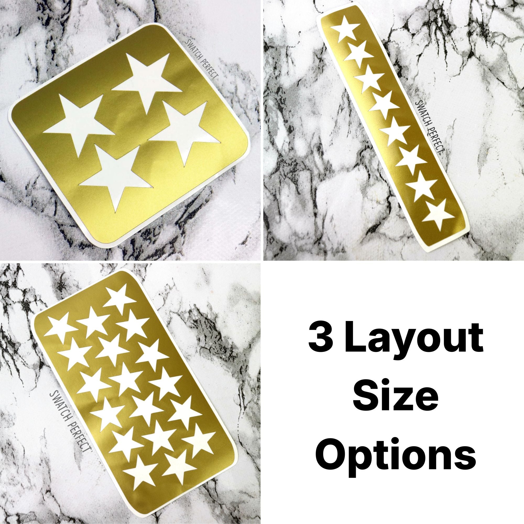 Stars - 8 Pan Stencil Swatch Perfect