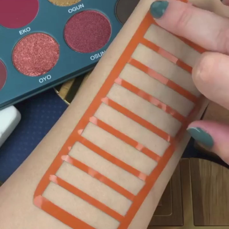 Video demonstration of how to use our stripe swatch stencil
