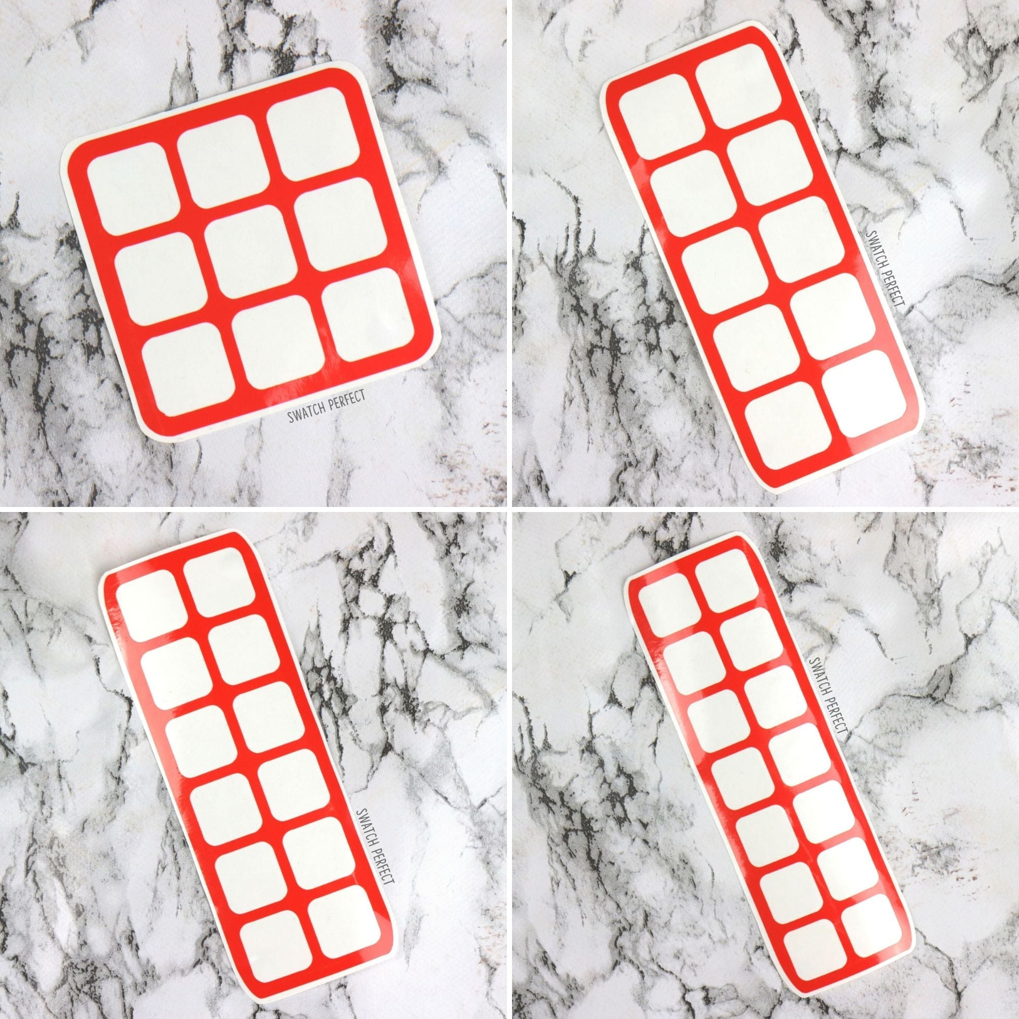 Rounded Square Swatch Stencil (4 Layout Sizes) - Swatch Perfect