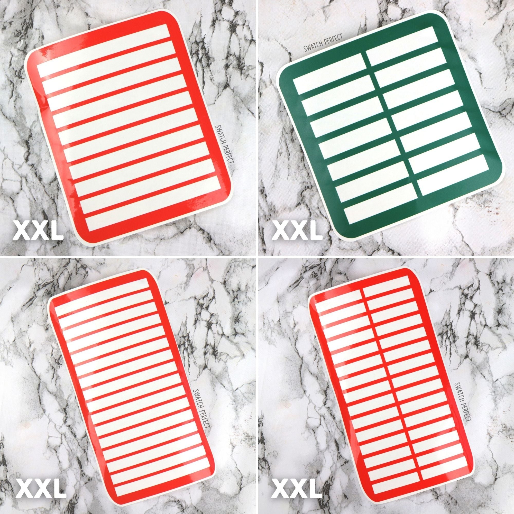 Wraparound Stripe Swatch Stencil – Extra Wide for Seamless Swatches (4 Layout Sizes) - Swatch Perfect
