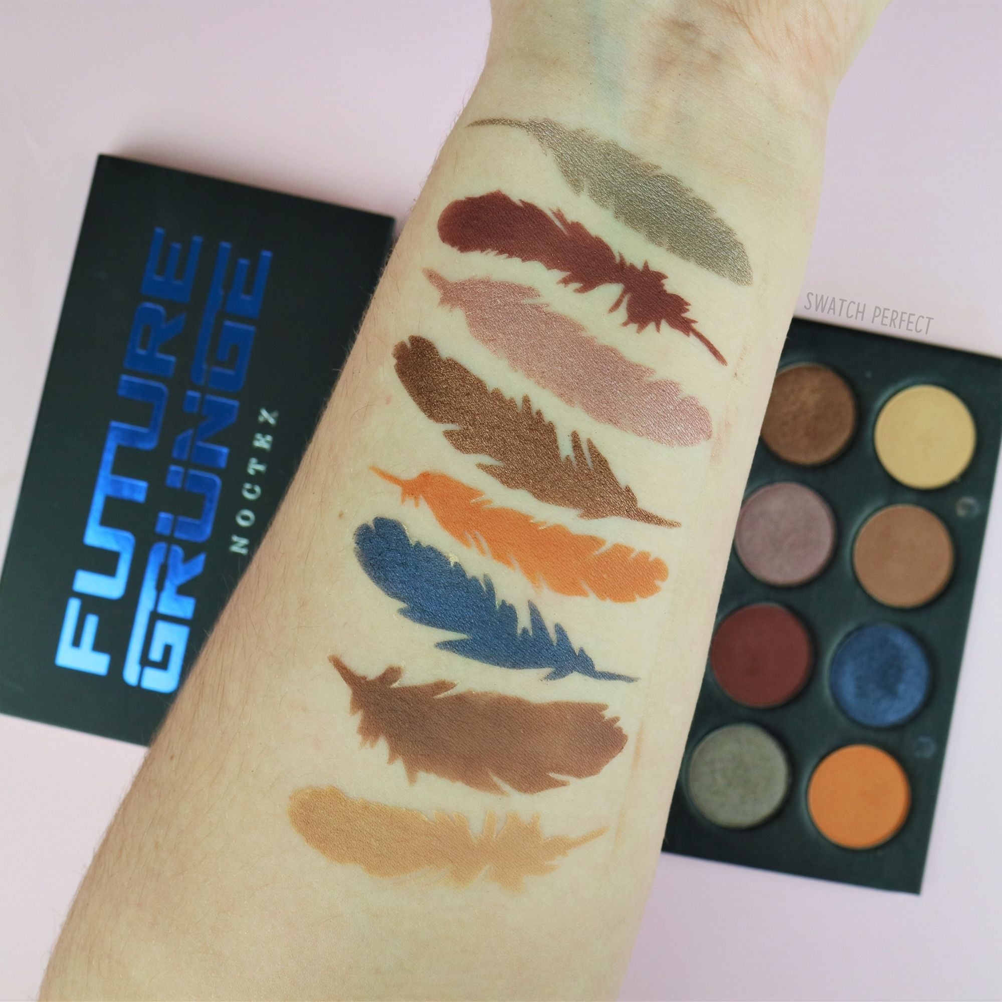 Feathers - 8 Pan Stencil Swatch Perfect