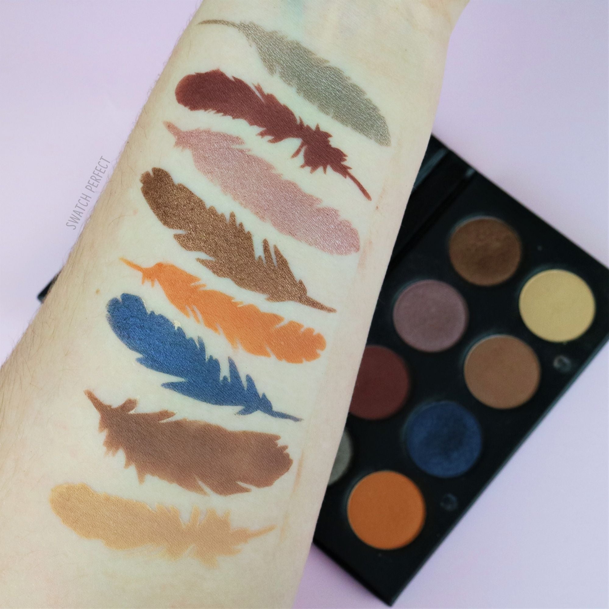Feathers - 8 Pan Stencil Swatch Perfect