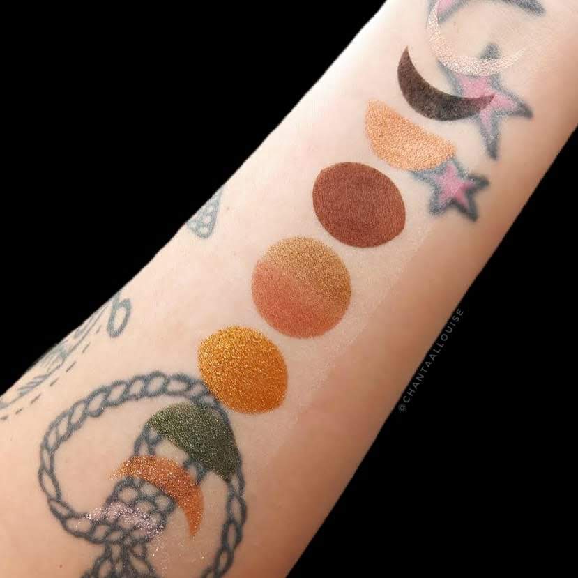Moon Phases - 9 Pan Stencil Swatch Perfect