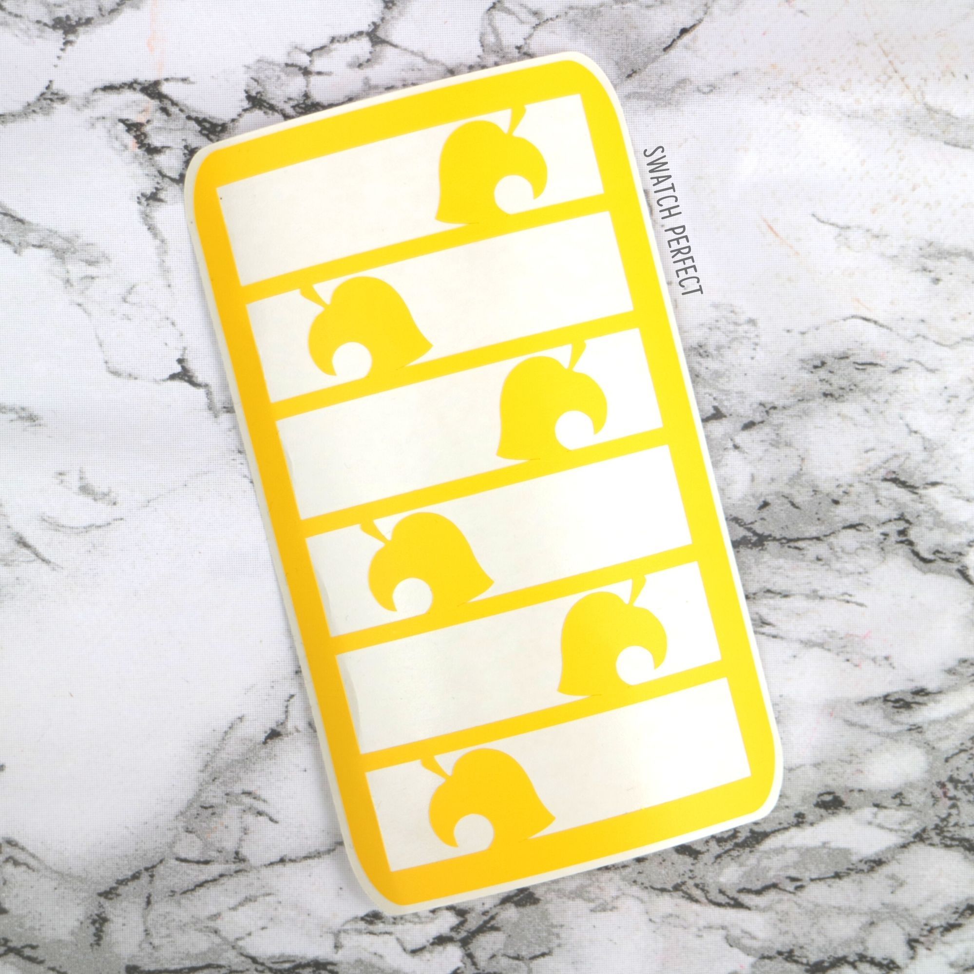 Animal Crossing Leaf Stripe - 6 Pan Stencil - Swatch Perfect