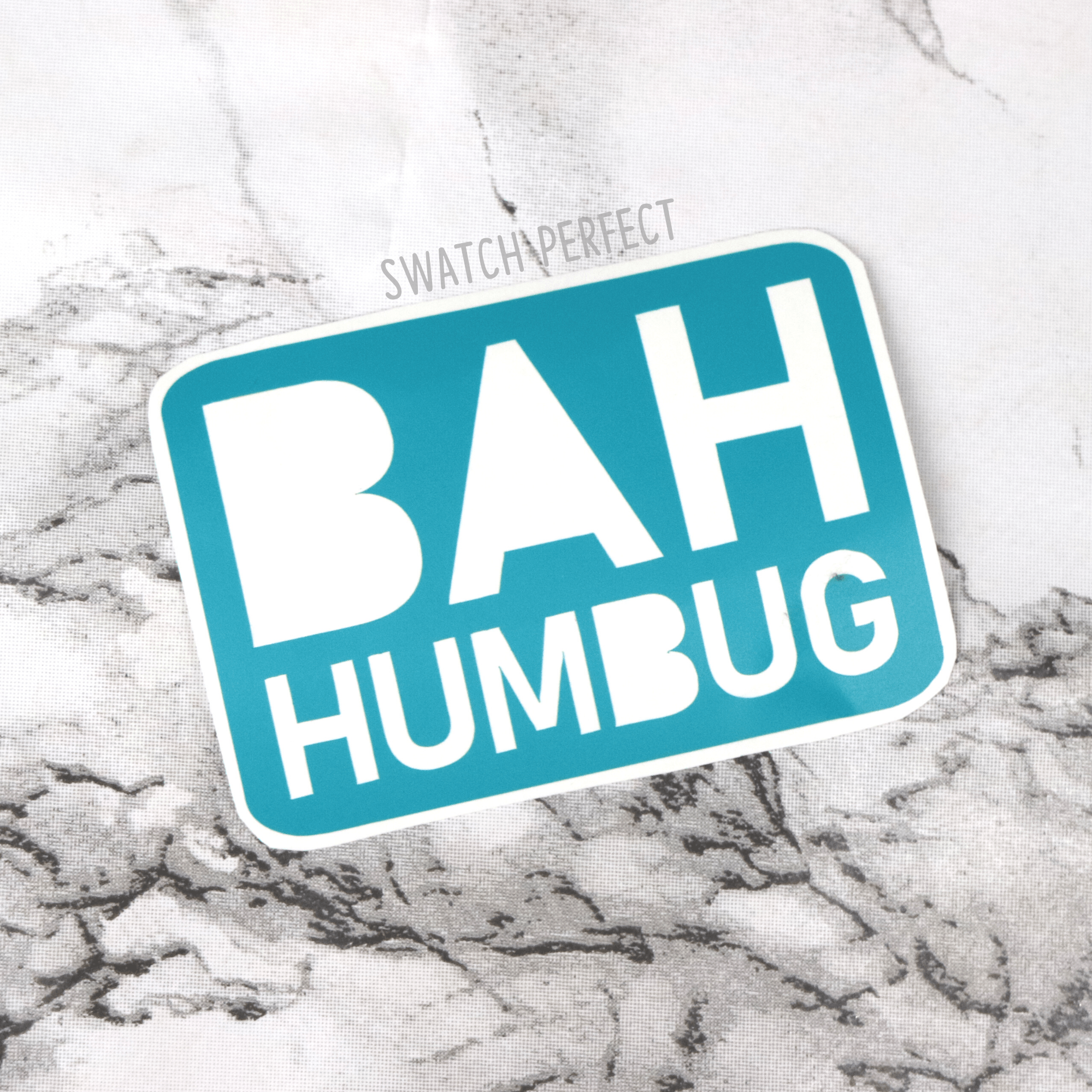 Bah Humbug - Word Stencil - Swatch Perfect
