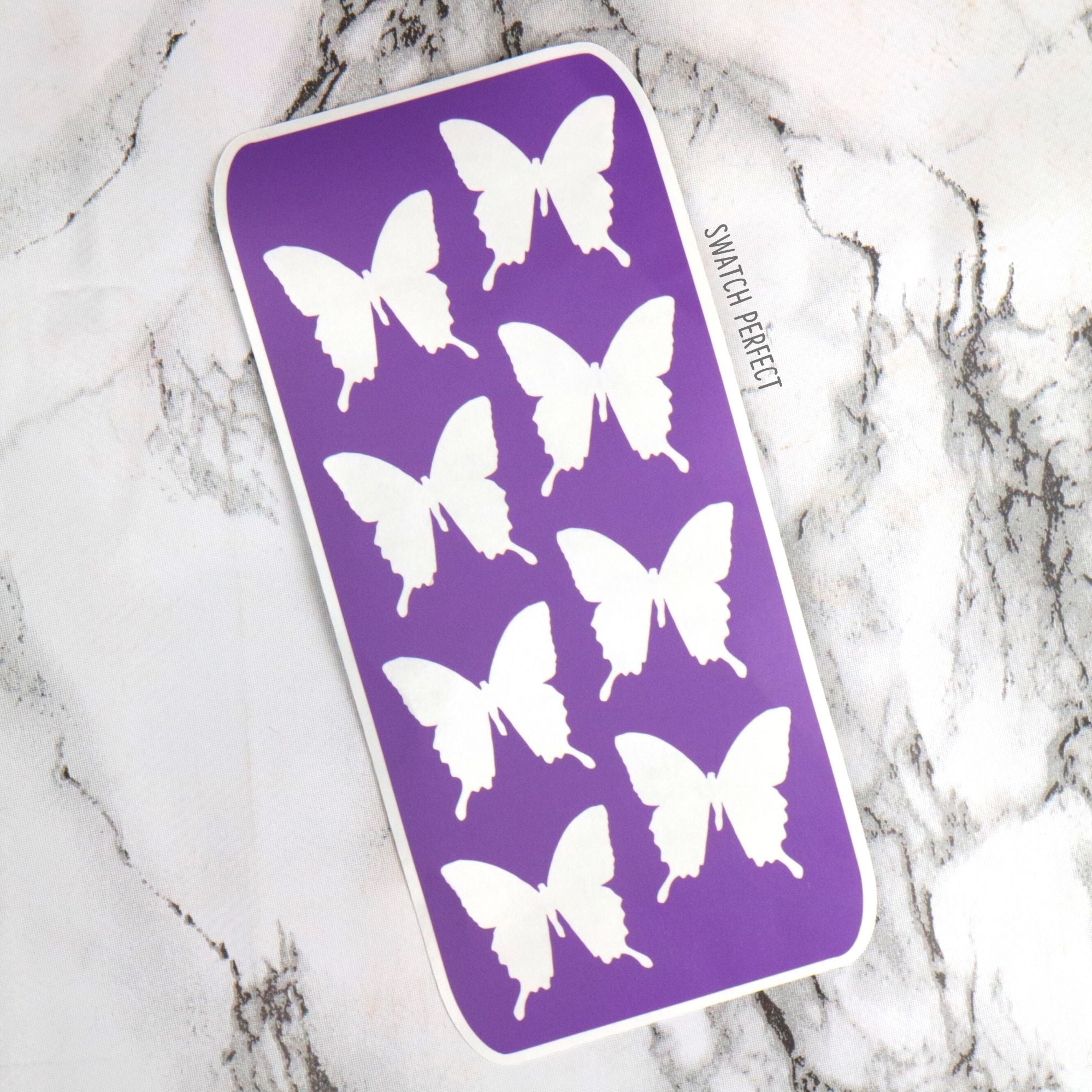 Butterflies - 8 Pan Stencil - Swatch Perfect