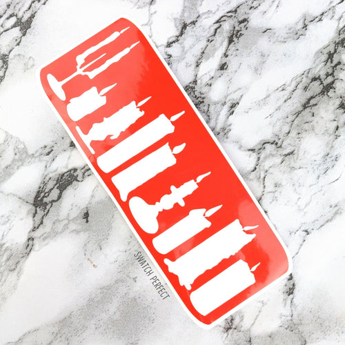 Candles - 9 Pan Stencil