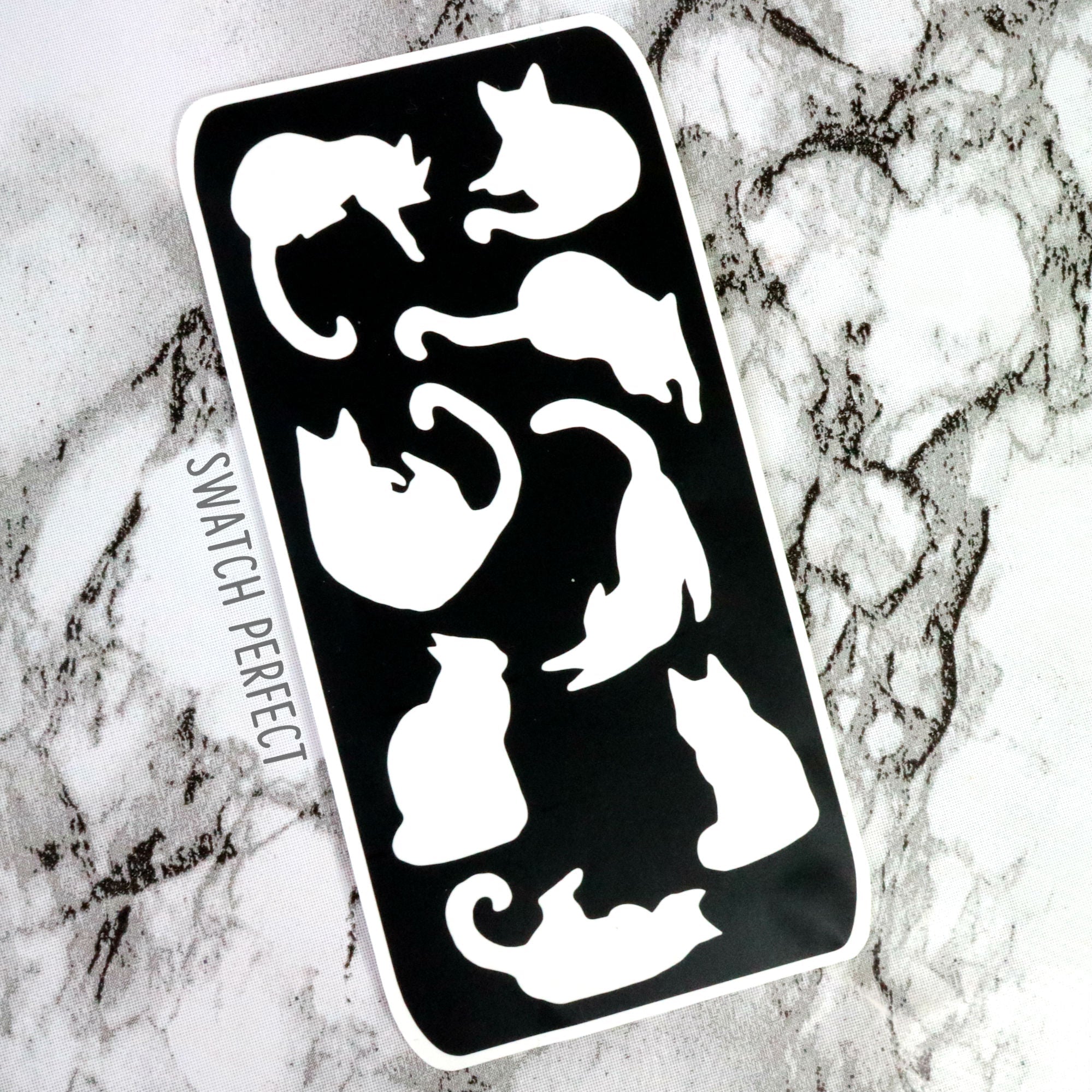 Cats - 8 Pan Stencil - Swatch Perfect