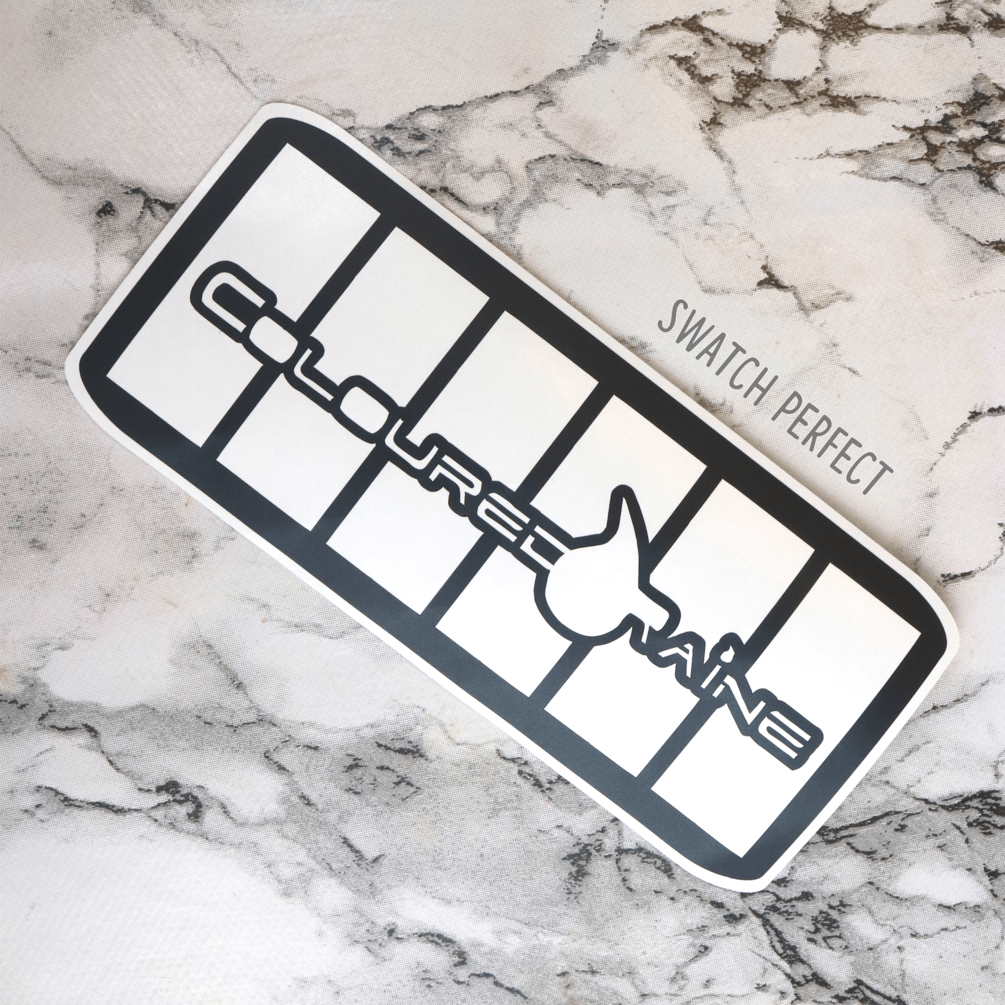 Coloured Raine - 6 Pan Stencil | Inspired by Coloured Raine - Swatch Perfect