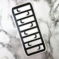 Cutout Moons Stripes - 8 Pan Stencil - Swatch Perfect