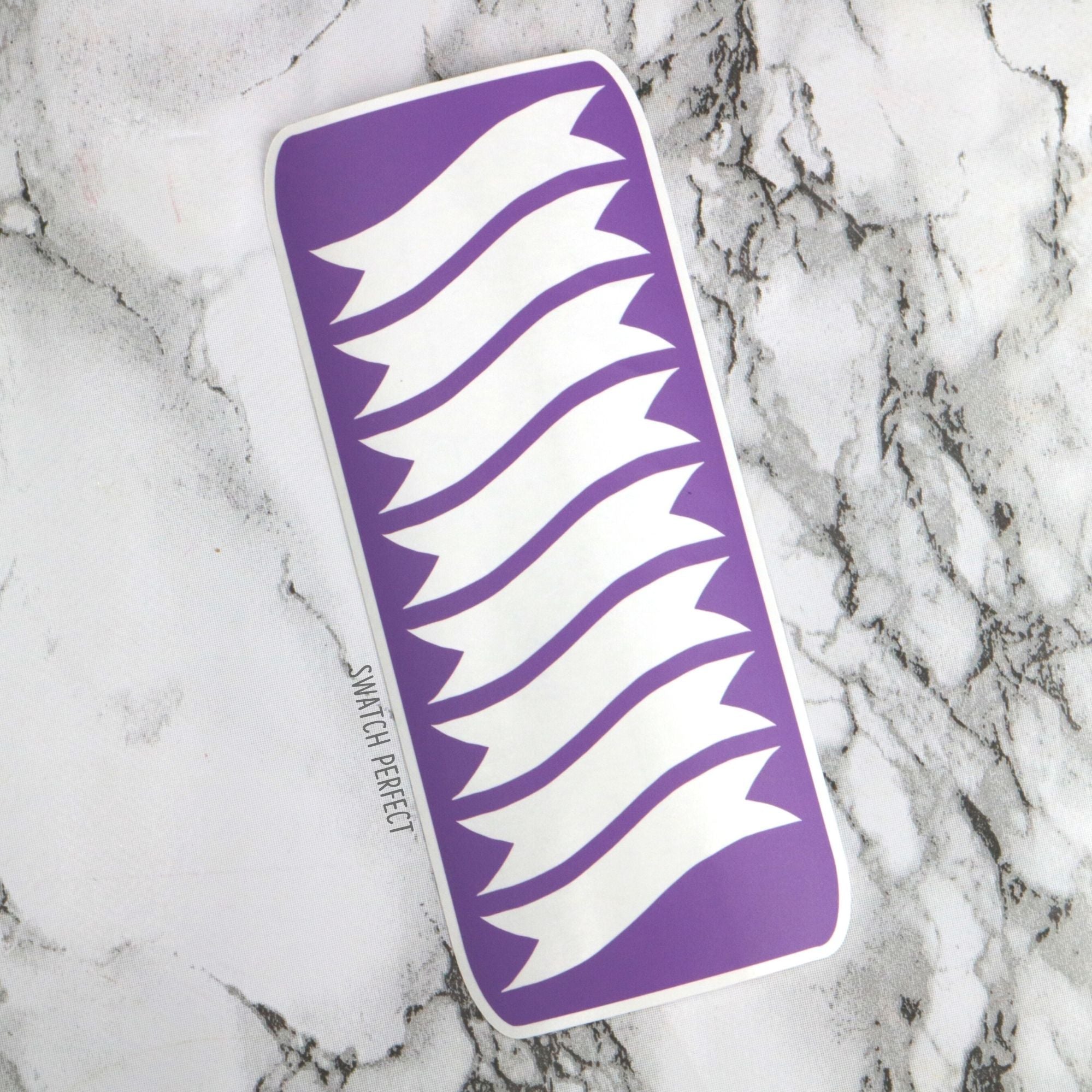 Fishtail Banners - 8 Pan Stencil - Swatch Perfect