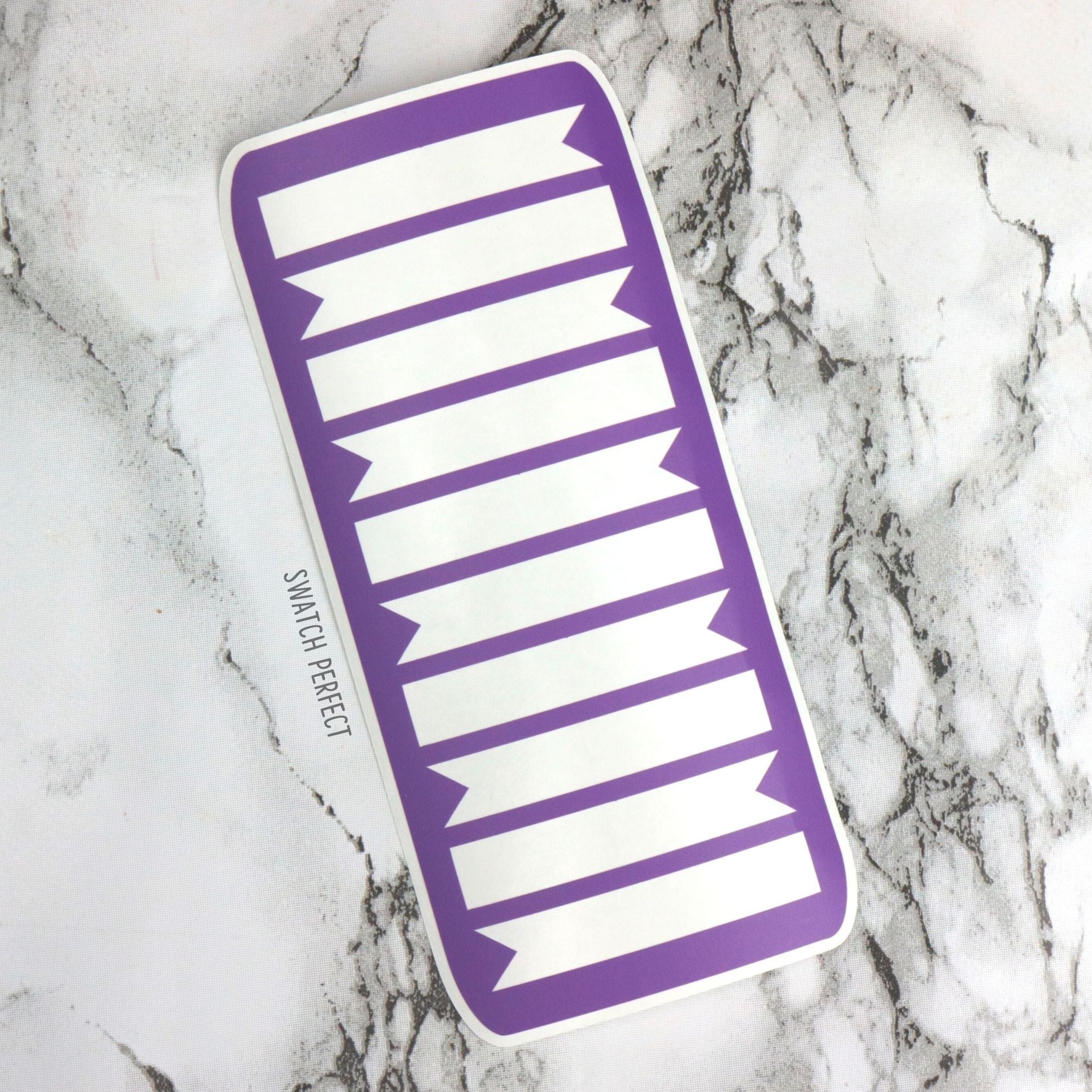 Fishtail Flags - 10 Pan Stencil - Swatch Perfect