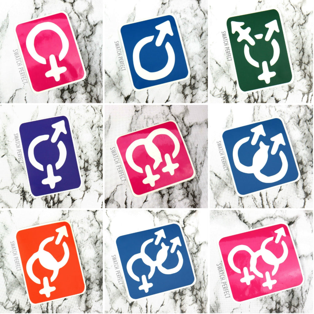 Gender & Sexuality Symbols - Single Stencils - Swatch Perfect