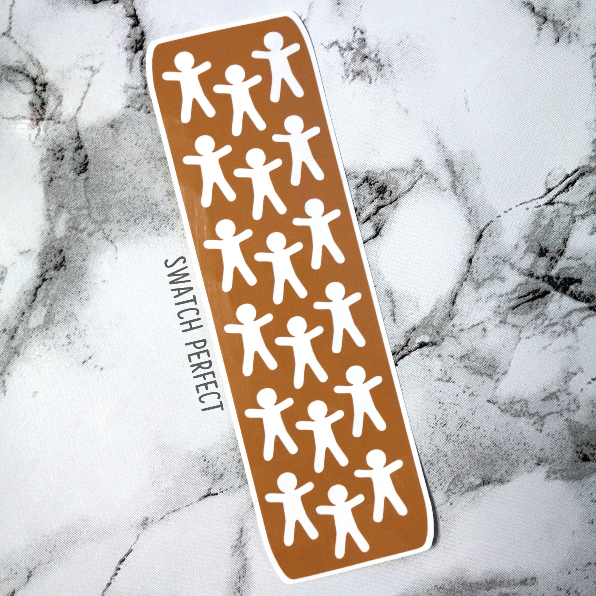 Gingerbread Men - 18 Pan Stencil - Swatch Perfect