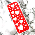 Heart Confetti - Large Stencil - Swatch Perfect