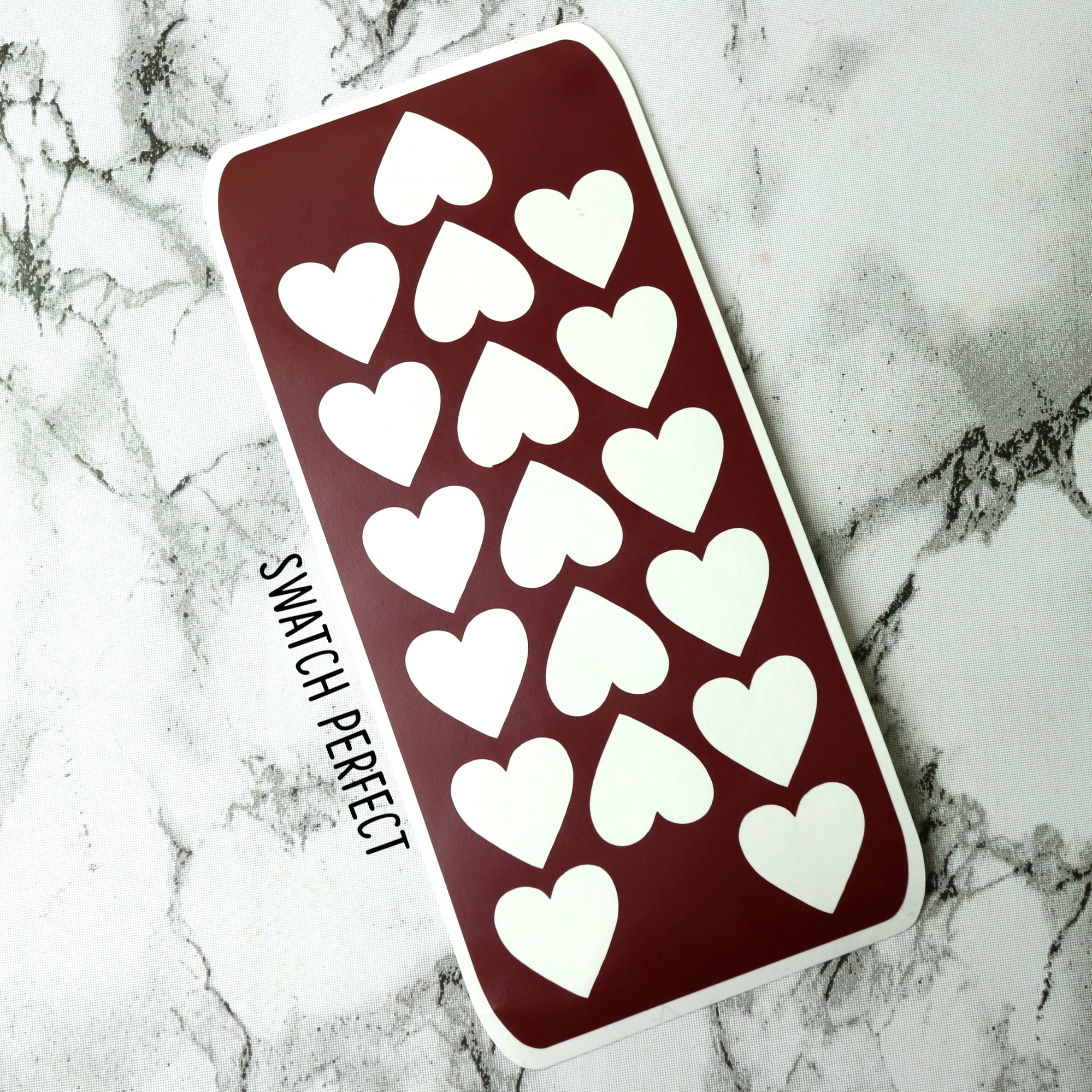 Hearts - 18 Pan Stencil - Swatch Perfect