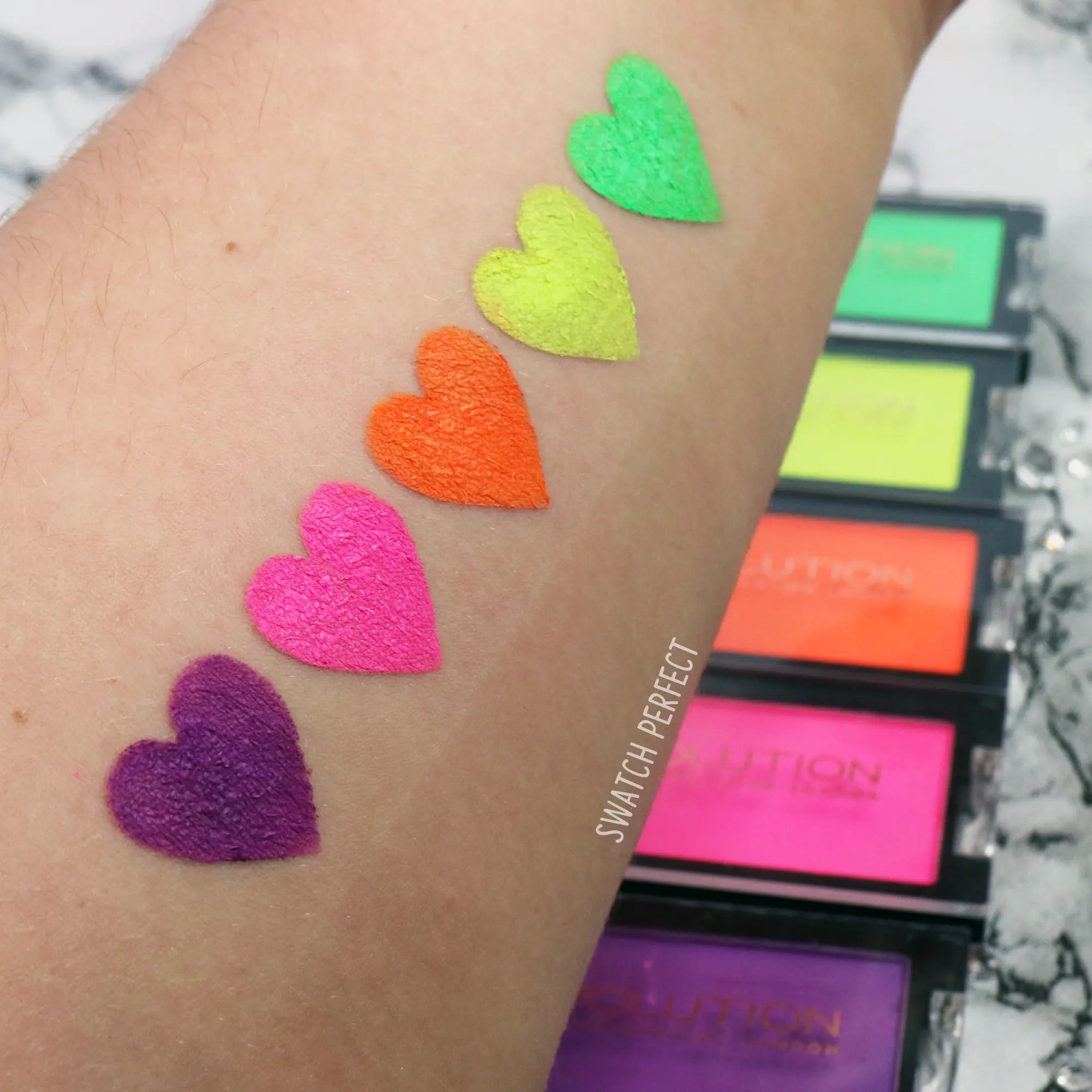 Hearts - 5 Pan Stencil - Swatch Perfect