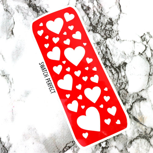 Heart Confetti - Large Stencil
