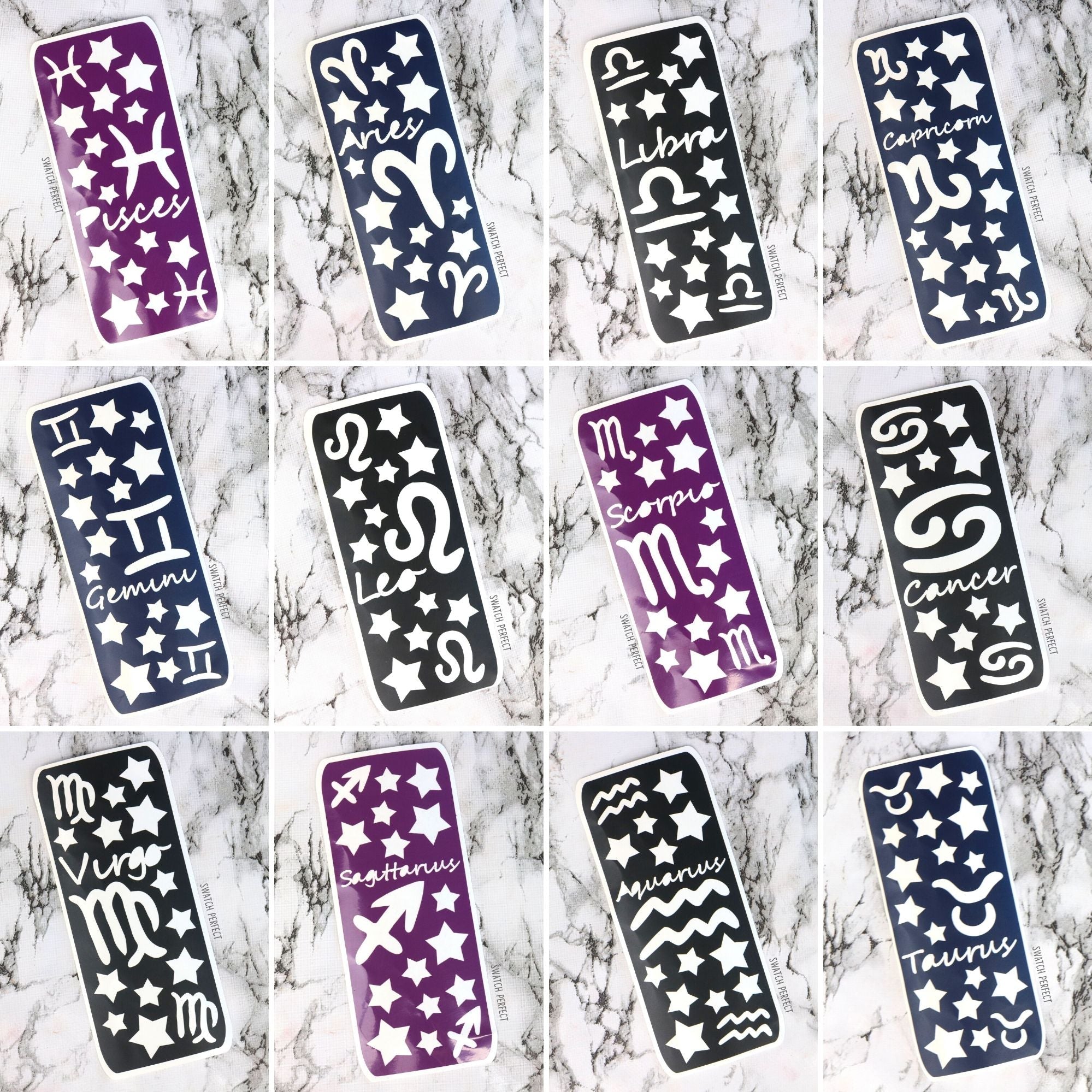 Horoscope Symbols Stencils - Swatch Perfect