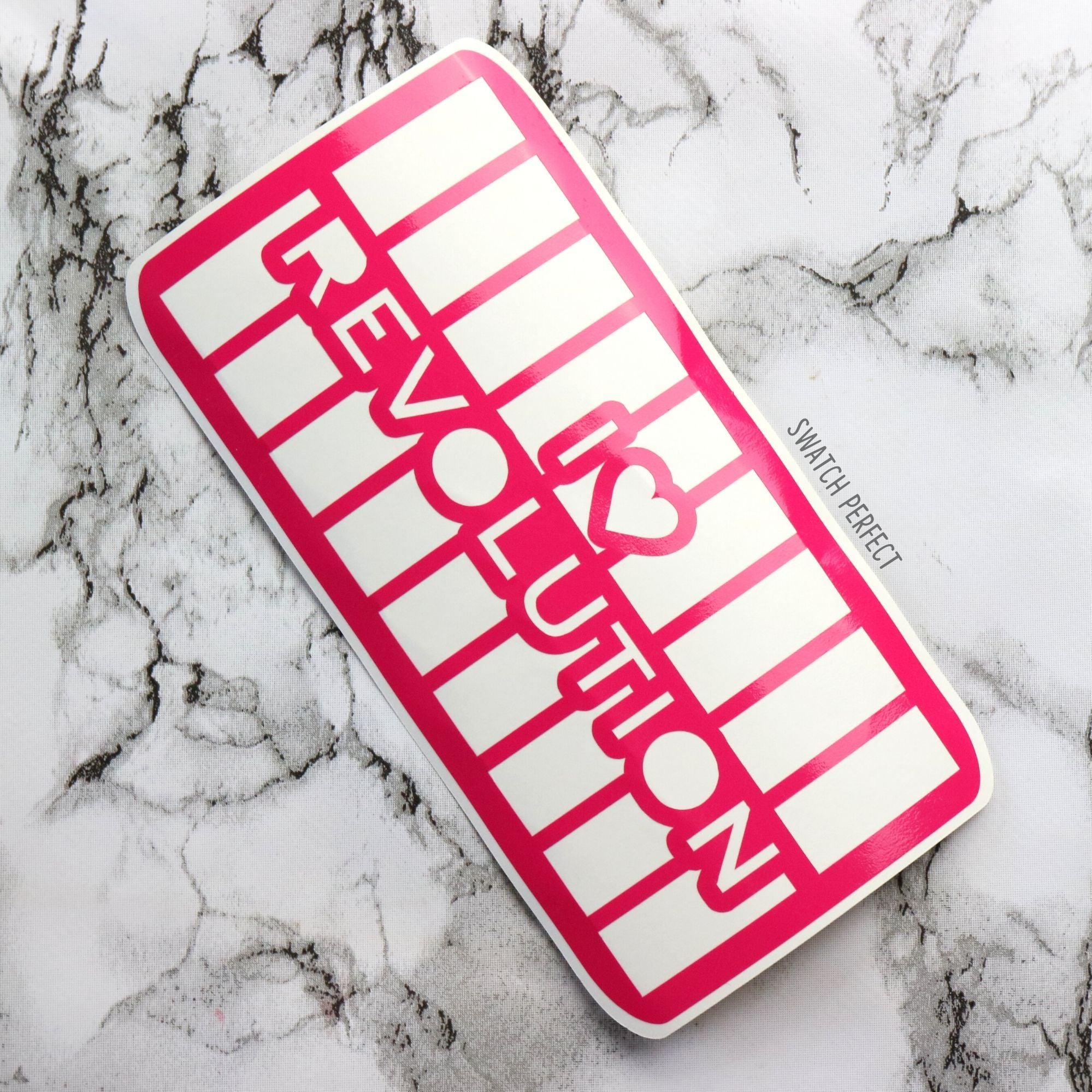 I Heart Revolution - 18 Pan Stencil | Inspired by Revolution Beauty - Swatch Perfect