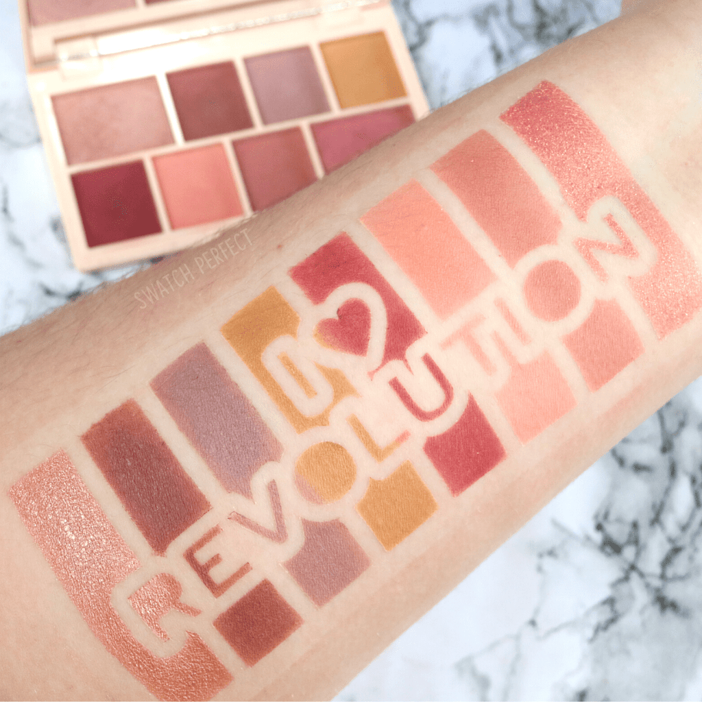 I Heart Revolution - 8 Pan Stencil | Inspired by Revolution Beauty - Swatch Perfect