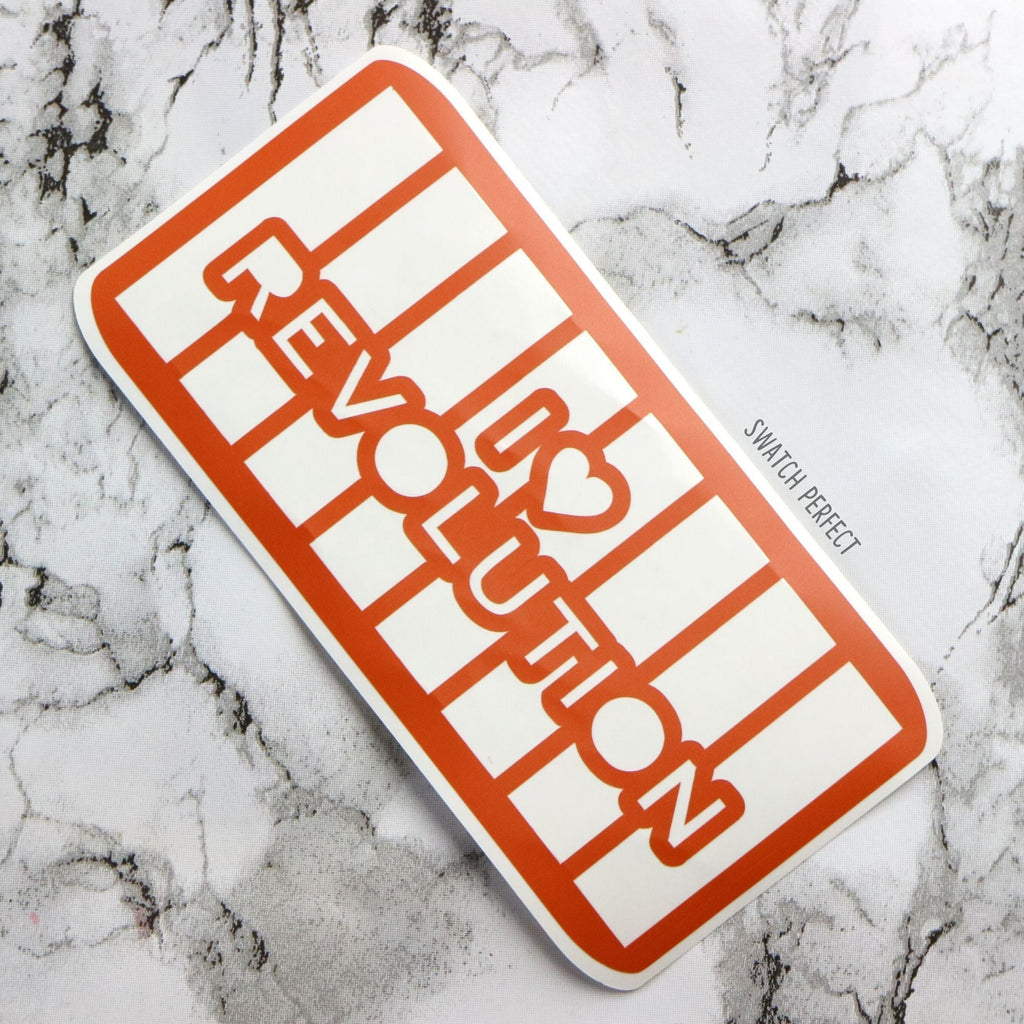 I Heart Revolution - 8 Pan Stencil | Inspired by Revolution Beauty - Swatch Perfect