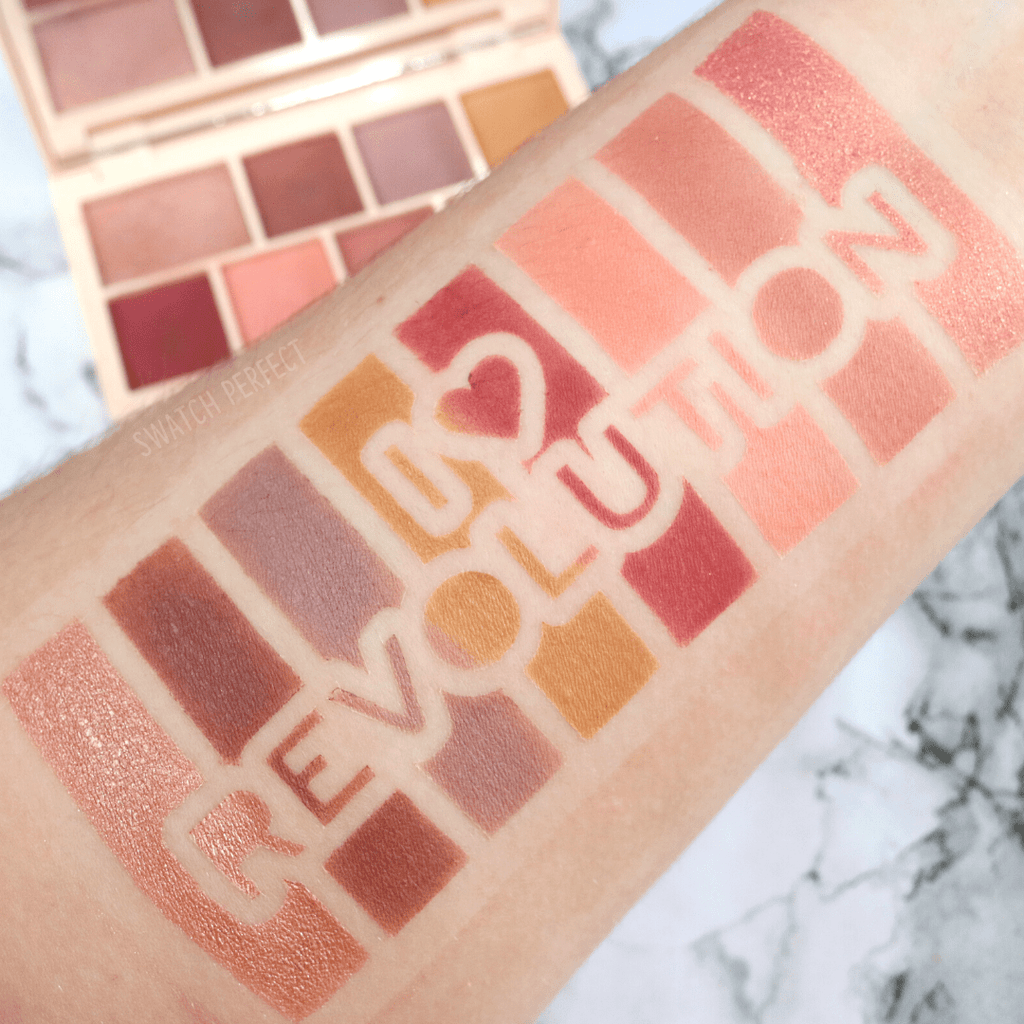 I Heart Revolution - 8 Pan Stencil | Inspired by Revolution Beauty - Swatch Perfect