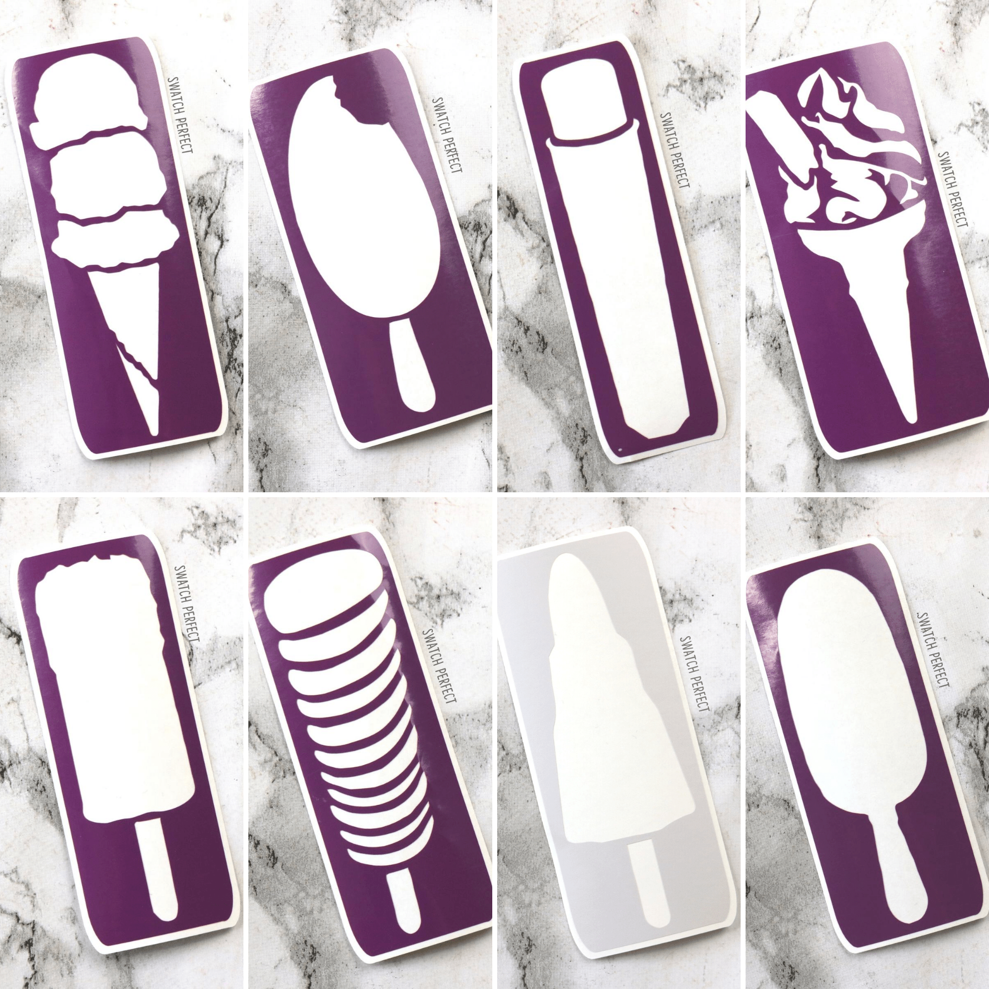 Ice Lolly Single Stencils - Swatch Perfect