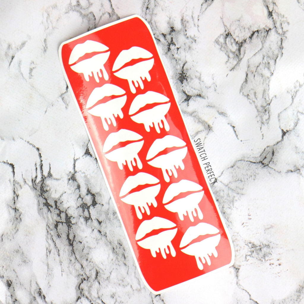 Lip Drip - 10 Pan Stencil - Swatch Perfect