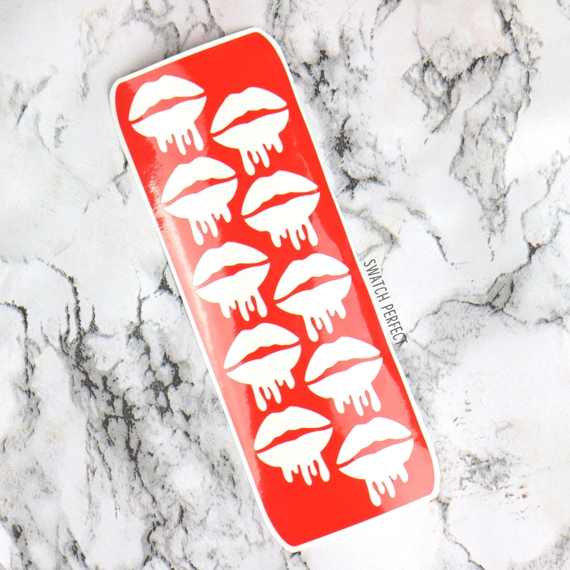 Lip Drip - 10 Pan Stencil - Swatch Perfect