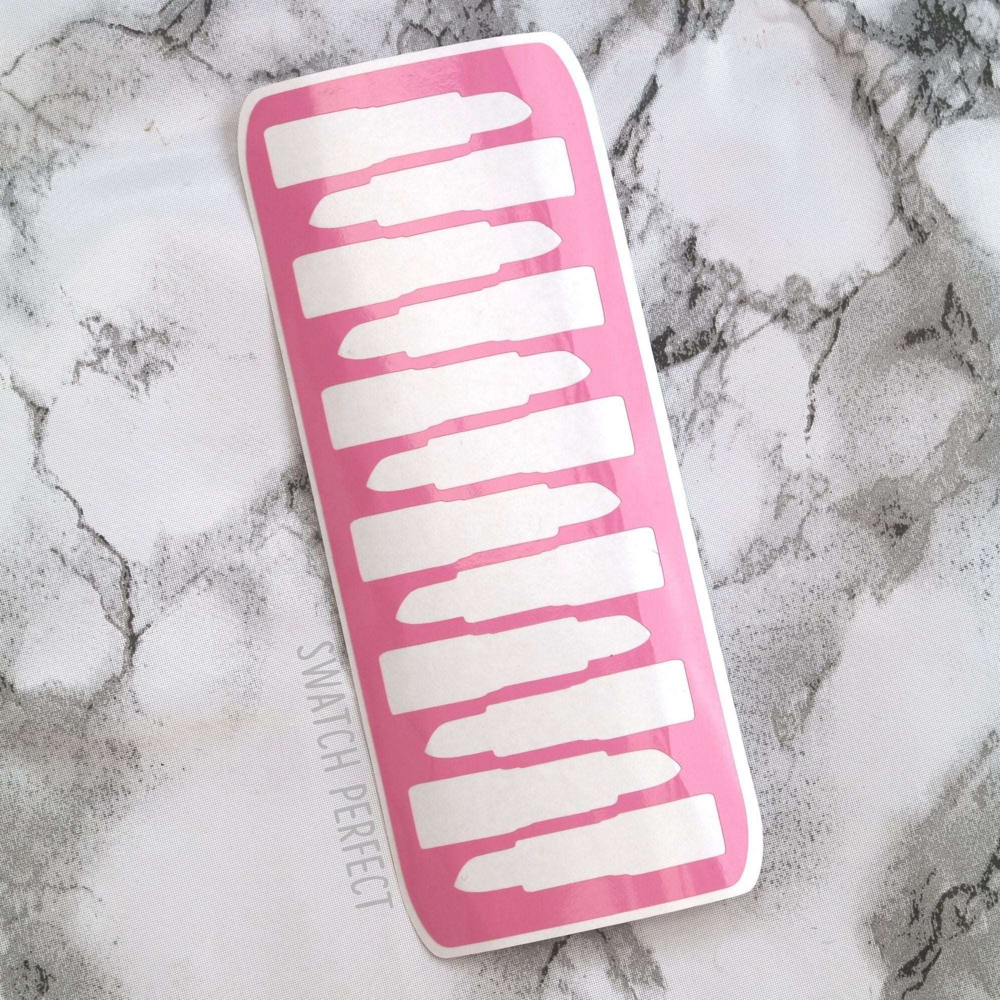 Lipstick Bullet - 12 Pan Stencil - Swatch Perfect