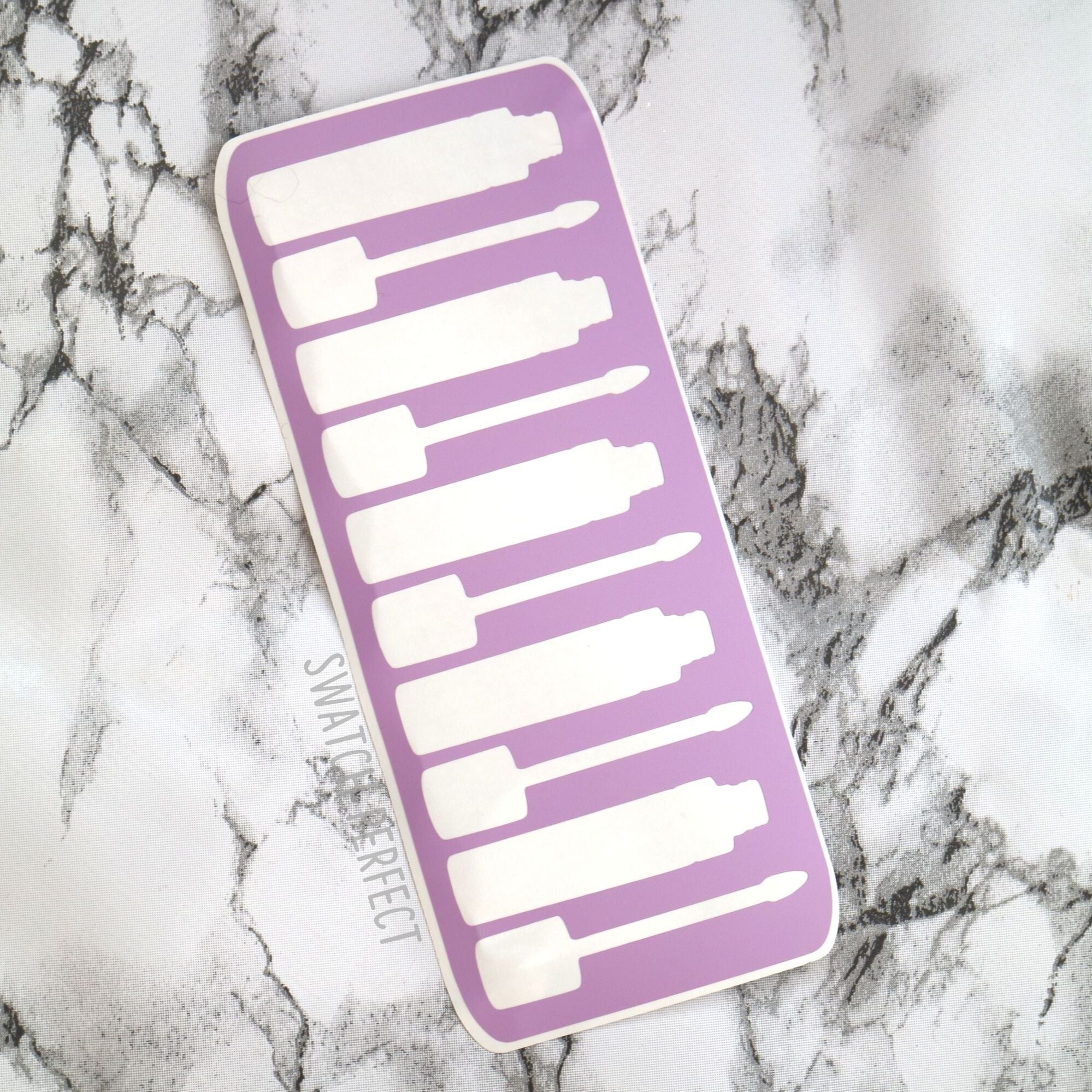 Liquid Lipstick - 10 Pan Stencil - Swatch Perfect