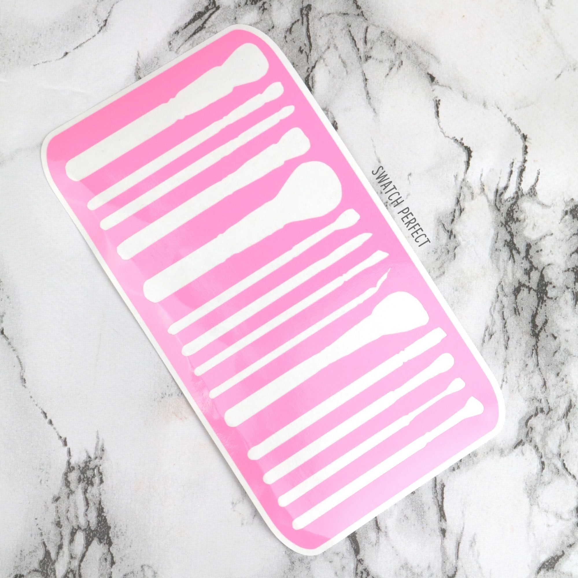 Makeup Brush - 14 Pan Stencil - Swatch Perfect