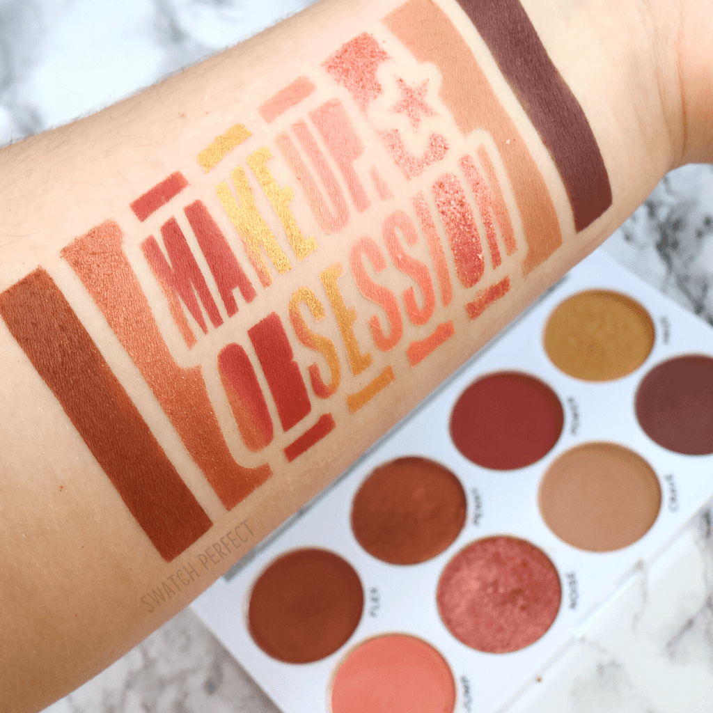 Makeup Obsession - 8 Pan Stencil | Inspired by Revolution Beauty - Swatch Perfect
