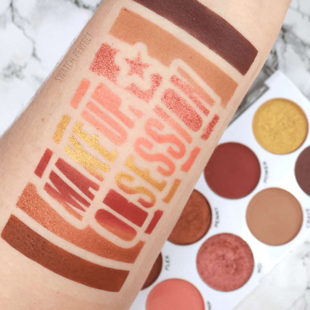 Makeup Obsession - 8 Pan Stencil | Inspired by Revolution Beauty - Swatch Perfect
