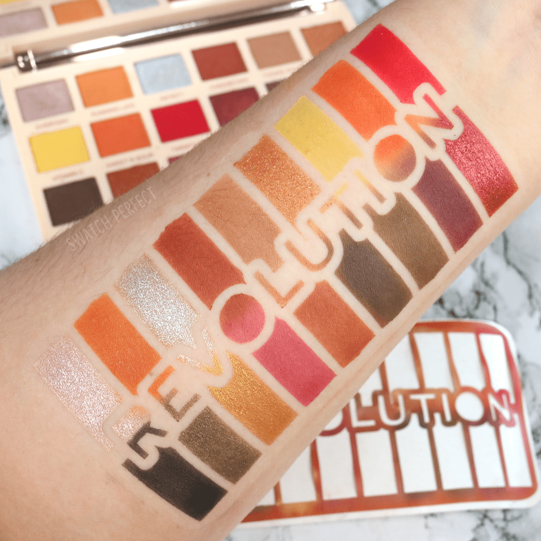 Makeup Revolution - 18 Pan Stencil | Inspired by Revolution Beauty - Swatch Perfect