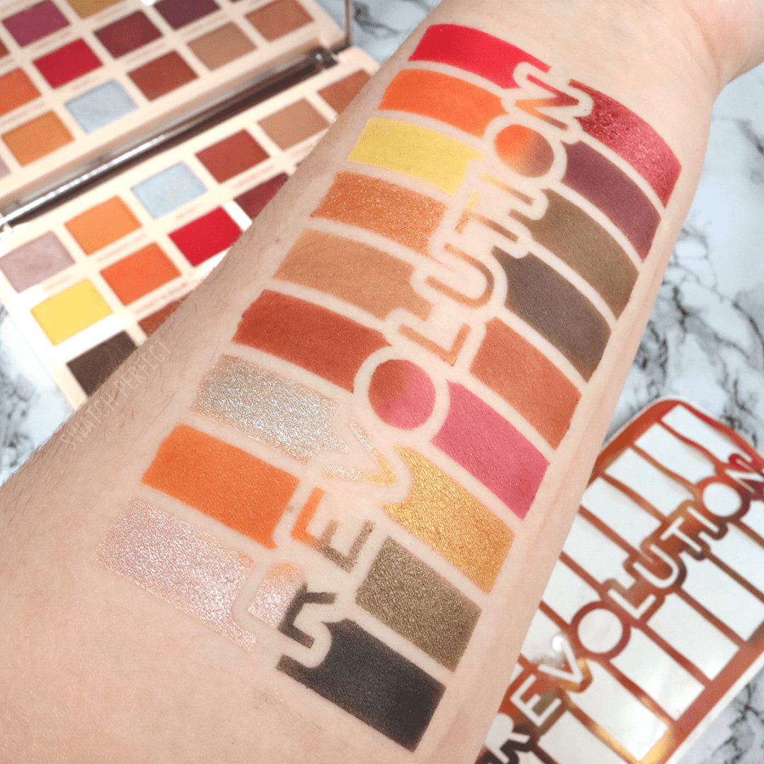 Makeup Revolution - 18 Pan Stencil | Inspired by Revolution Beauty - Swatch Perfect