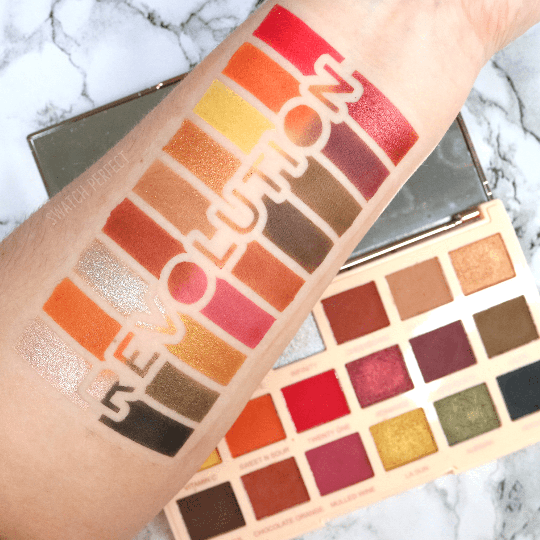 Makeup Revolution - 18 Pan Stencil | Inspired by Revolution Beauty - Swatch Perfect