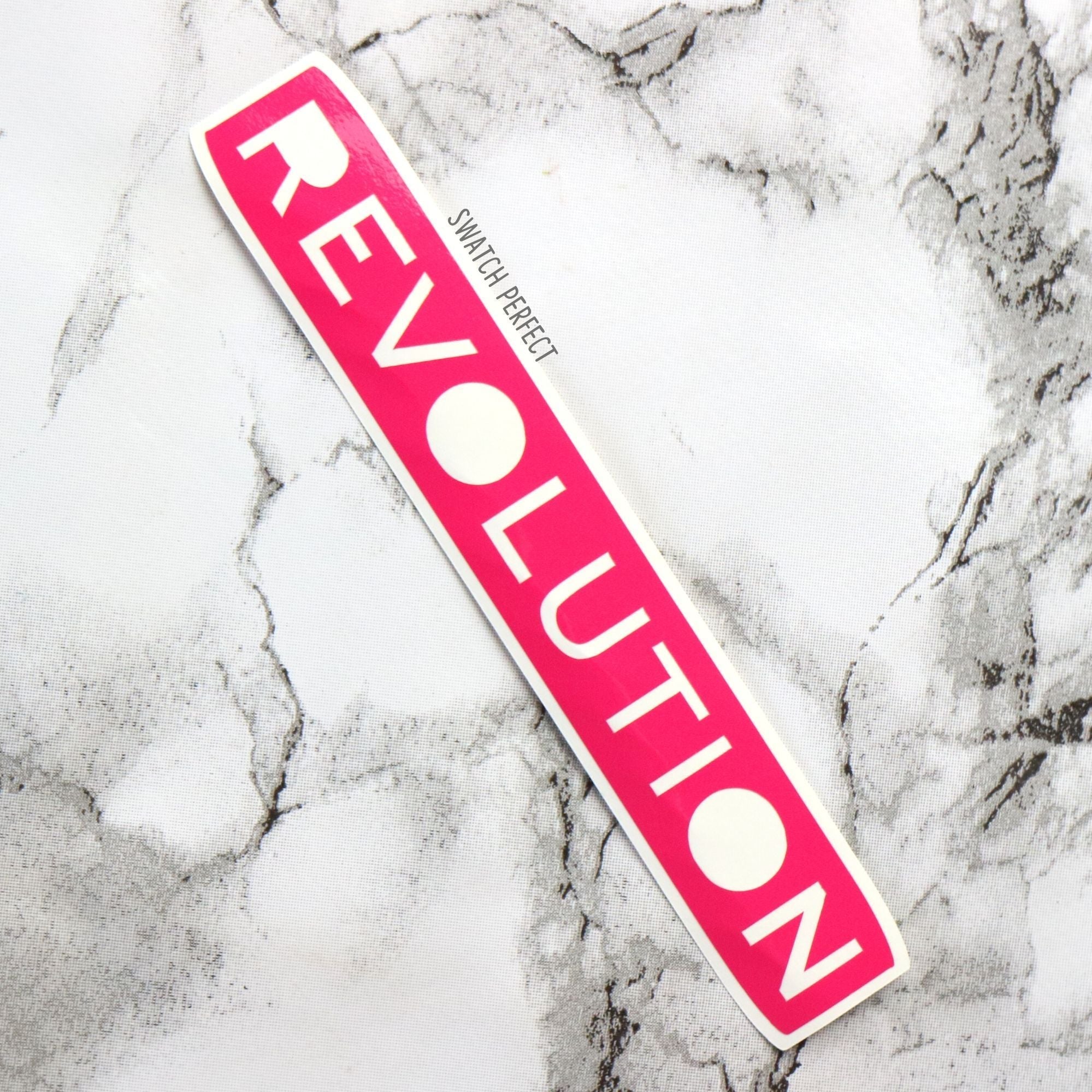 Makeup Revolution - Logo Stencil | Inspired by Revolution Beauty - Swatch Perfect