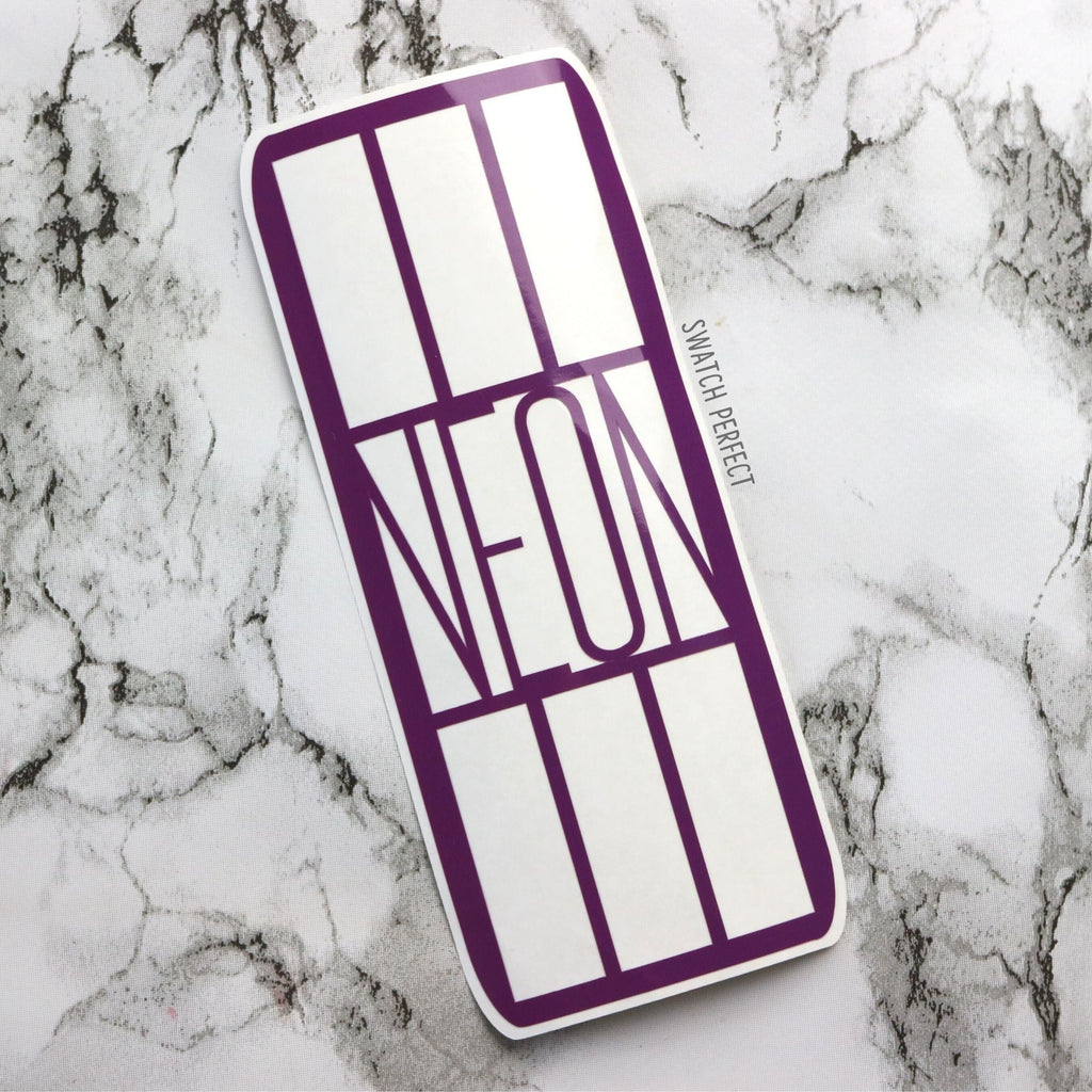 Neon - 9 Pan Stencil | Inspired by Huda Beauty - Swatch Perfect