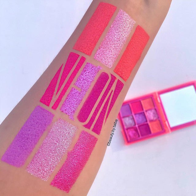Neon - 9 Pan Stencil | Inspired by Huda Beauty - Swatch Perfect