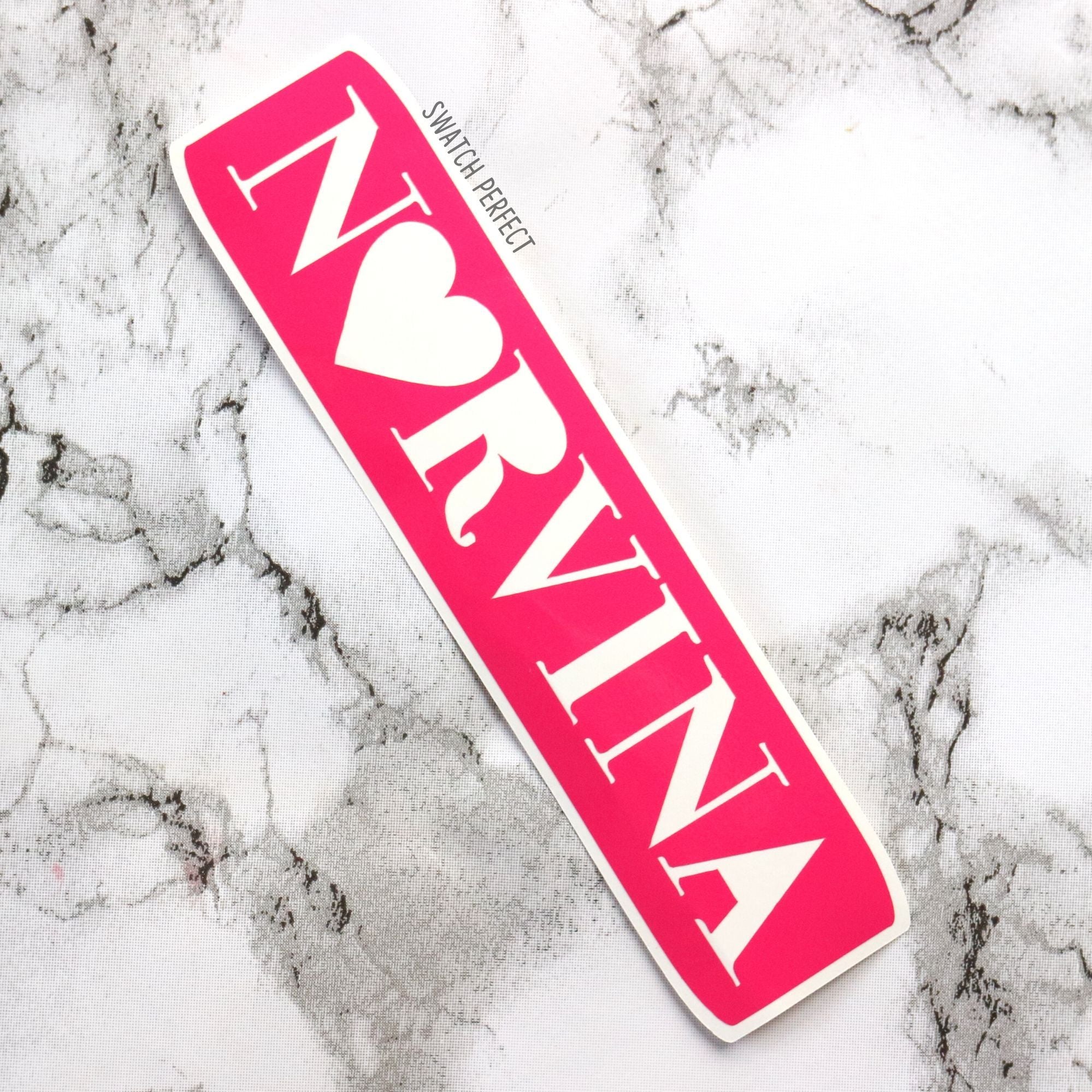 Norvina - Logo Stencil | Inspired by Anastasia Beverly Hills - Swatch Perfect