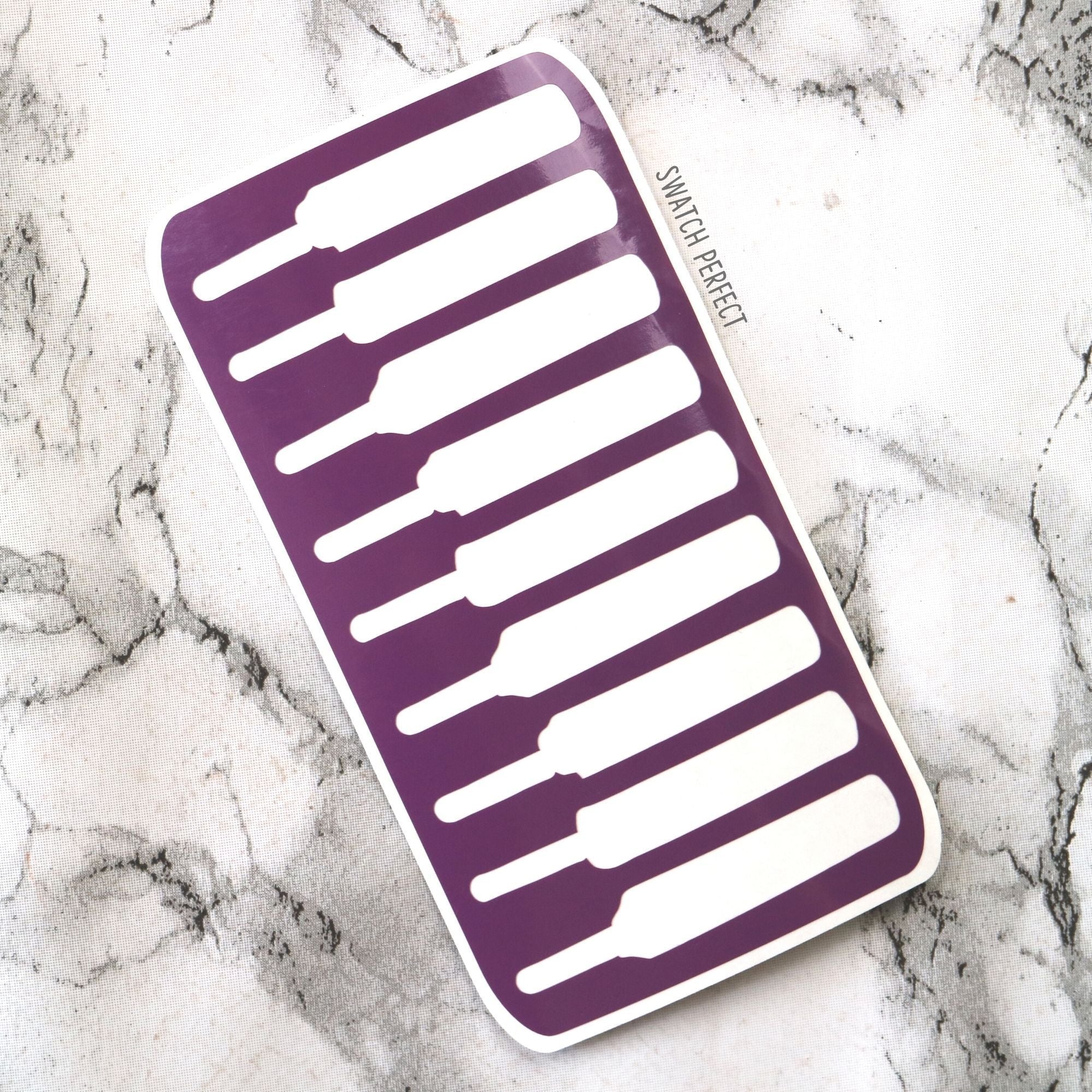 Rainbow Lollies - 9 Pan Stencil - Swatch Perfect