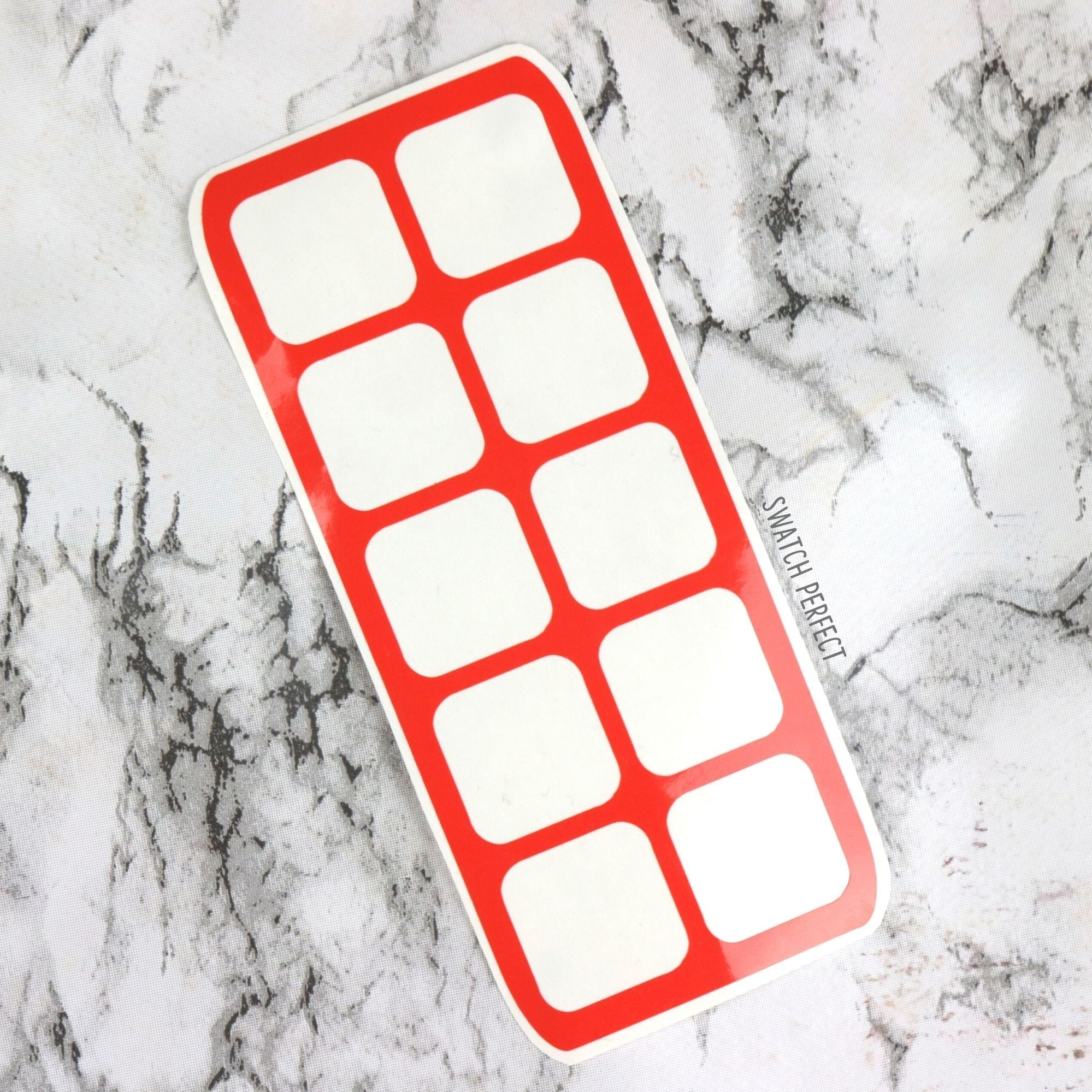 Rounded Squares - 10 Pan Stencil - Swatch Perfect