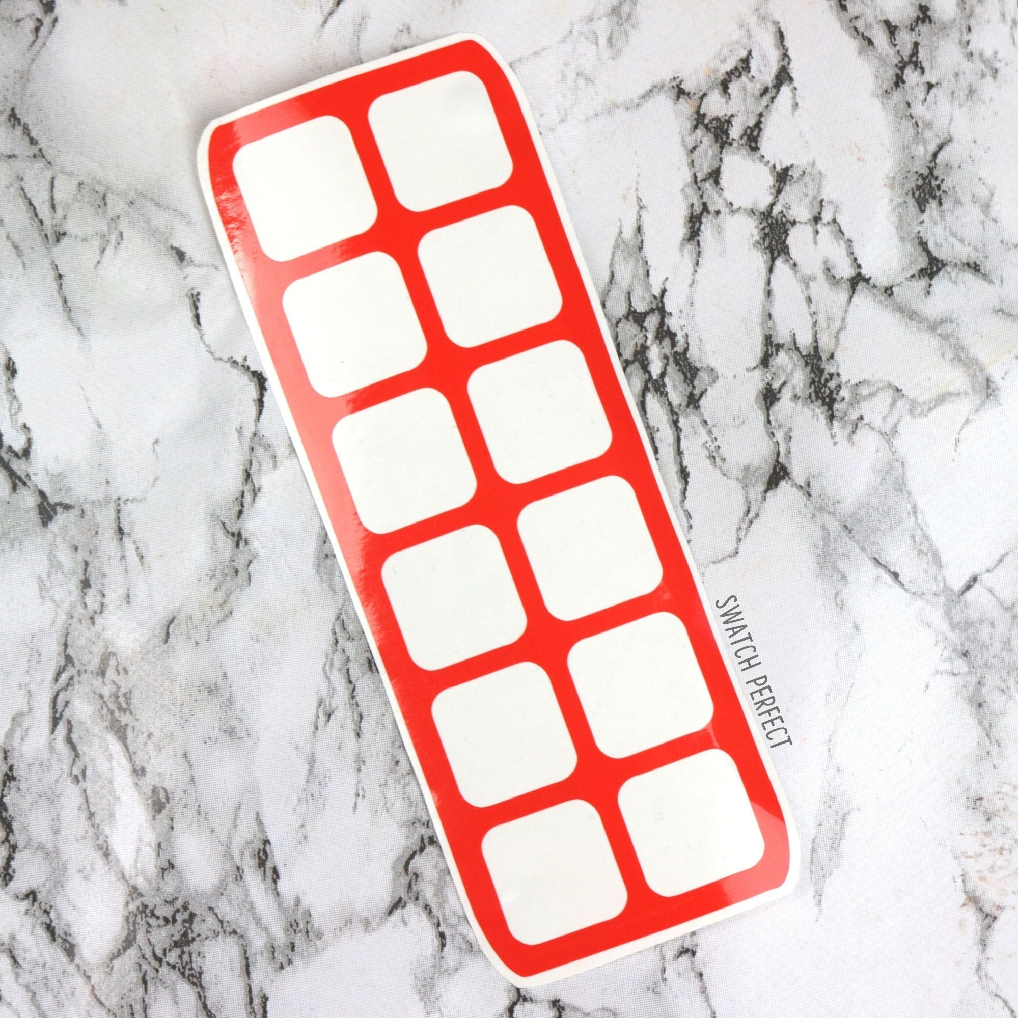 Rounded Squares - 12 Pan Stencil - Swatch Perfect