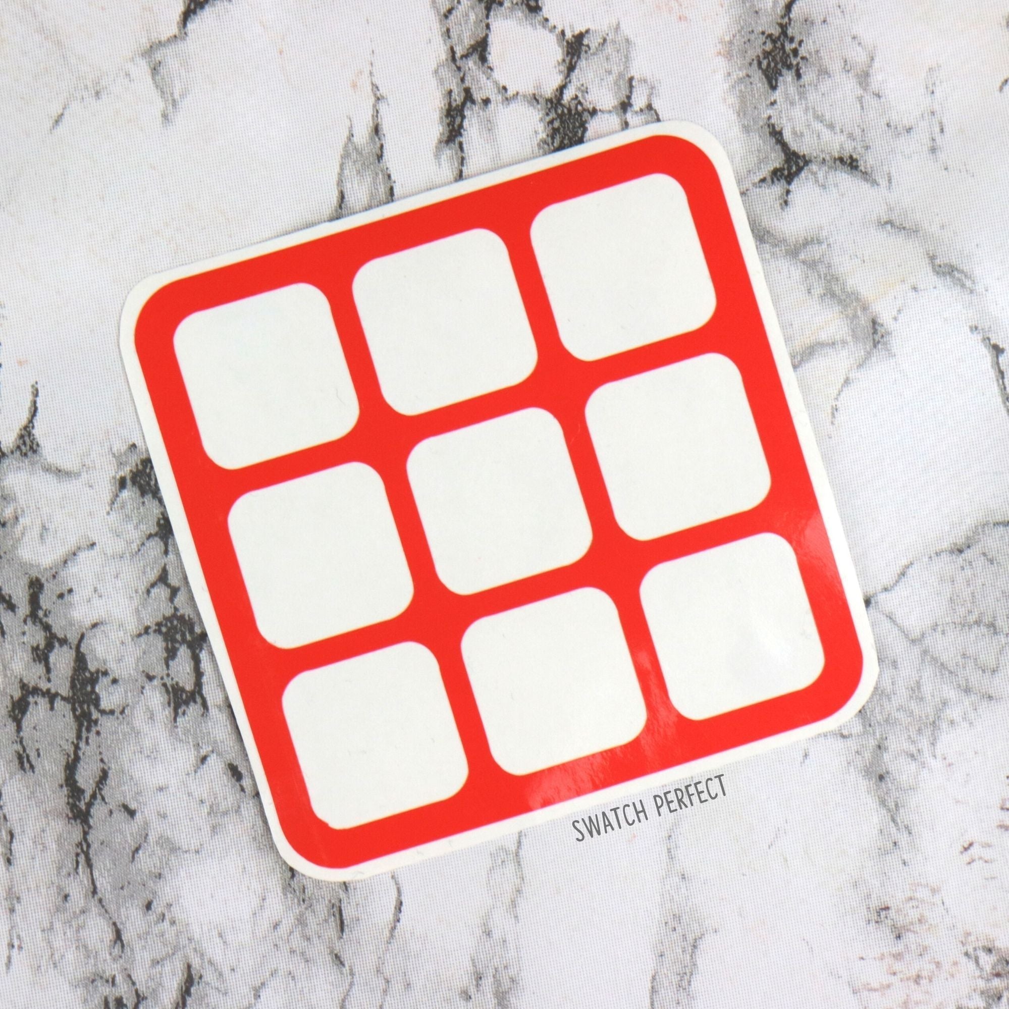 Rounded Squares - 9 Pan Stencil - Swatch Perfect