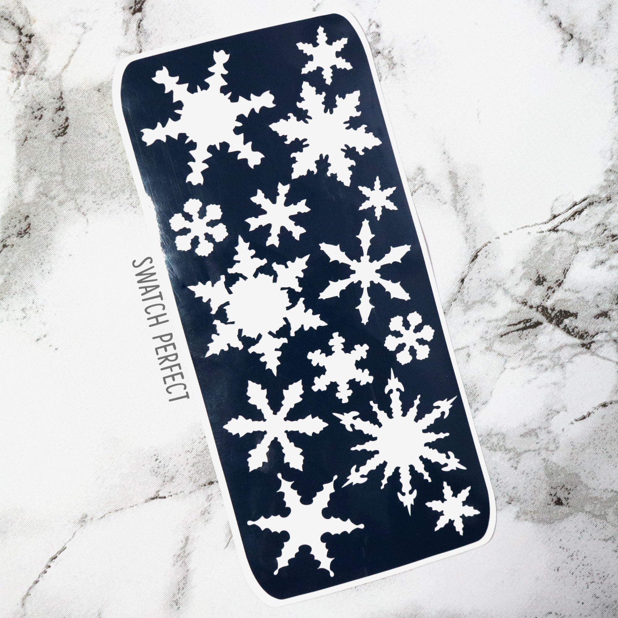 Snowflakes - 14 Pan Stencil - Swatch Perfect