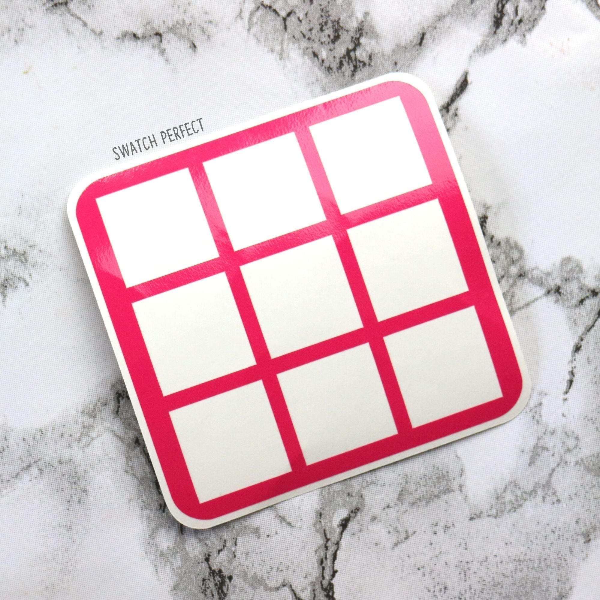Squares - 9 Pan Stencil - Swatch Perfect