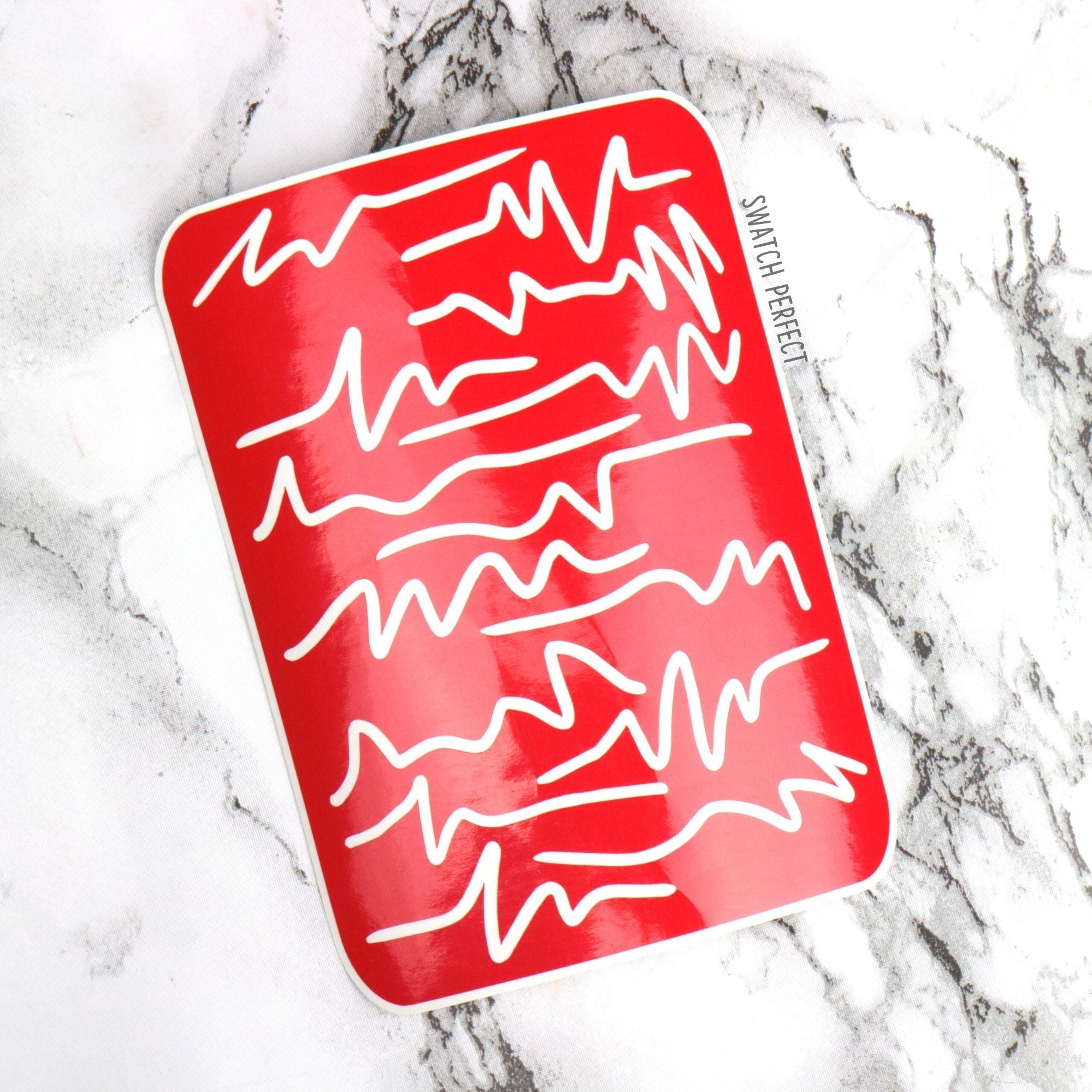 Squiggle - 14 Pan Stencil - Swatch Perfect